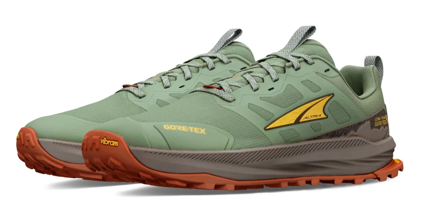 Altra Men's Lone Peak 9+ Gtx Trail Running Trainers Hiking Shoes Olive - Uk 11.5 Eu 47