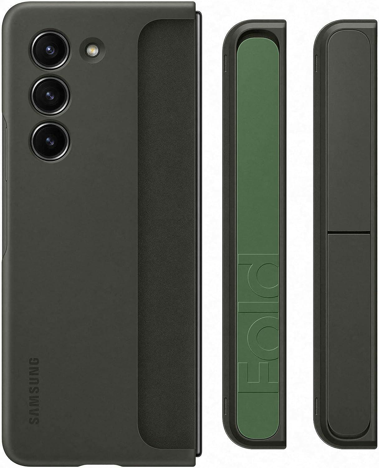 Genuine / Official Samsung Galaxy Z Fold5 Standing Case with Strap - Graphite - Image 6