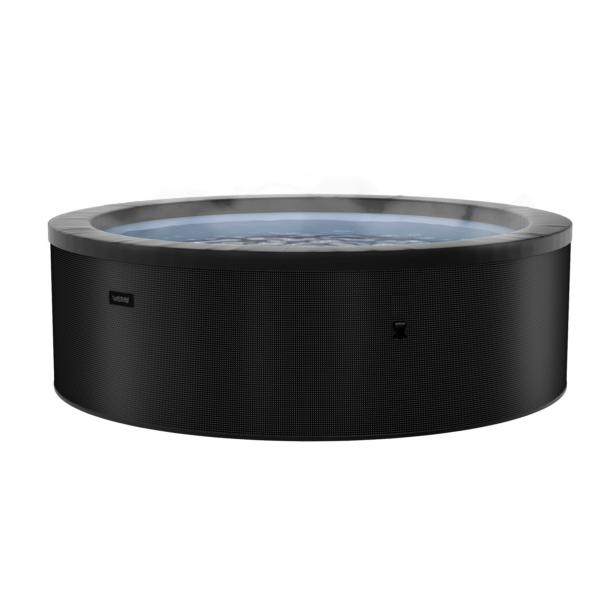 Rackhams Black Tahoe | 4/6-Person Eco Foam Hot Tub | Built-In Integrated Heater - Charcoal - 985L Size 6 Person | 184X70cm