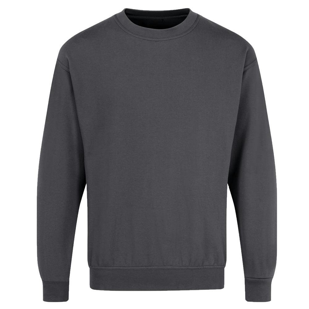 Coolandnew Unisex White Adults Plain Sweatshirt - Ucc011 - Charcoal - 5XL