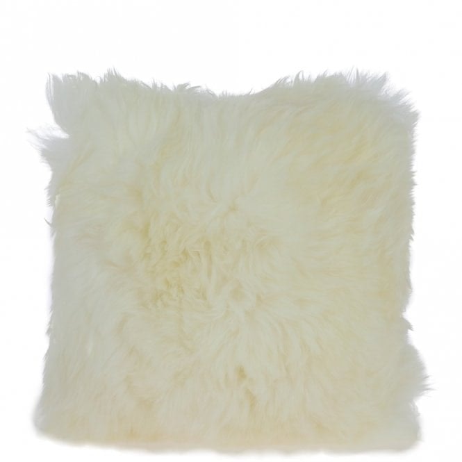 Fenland Ivory Sheepskin Cushion - One Size - Sheepskin