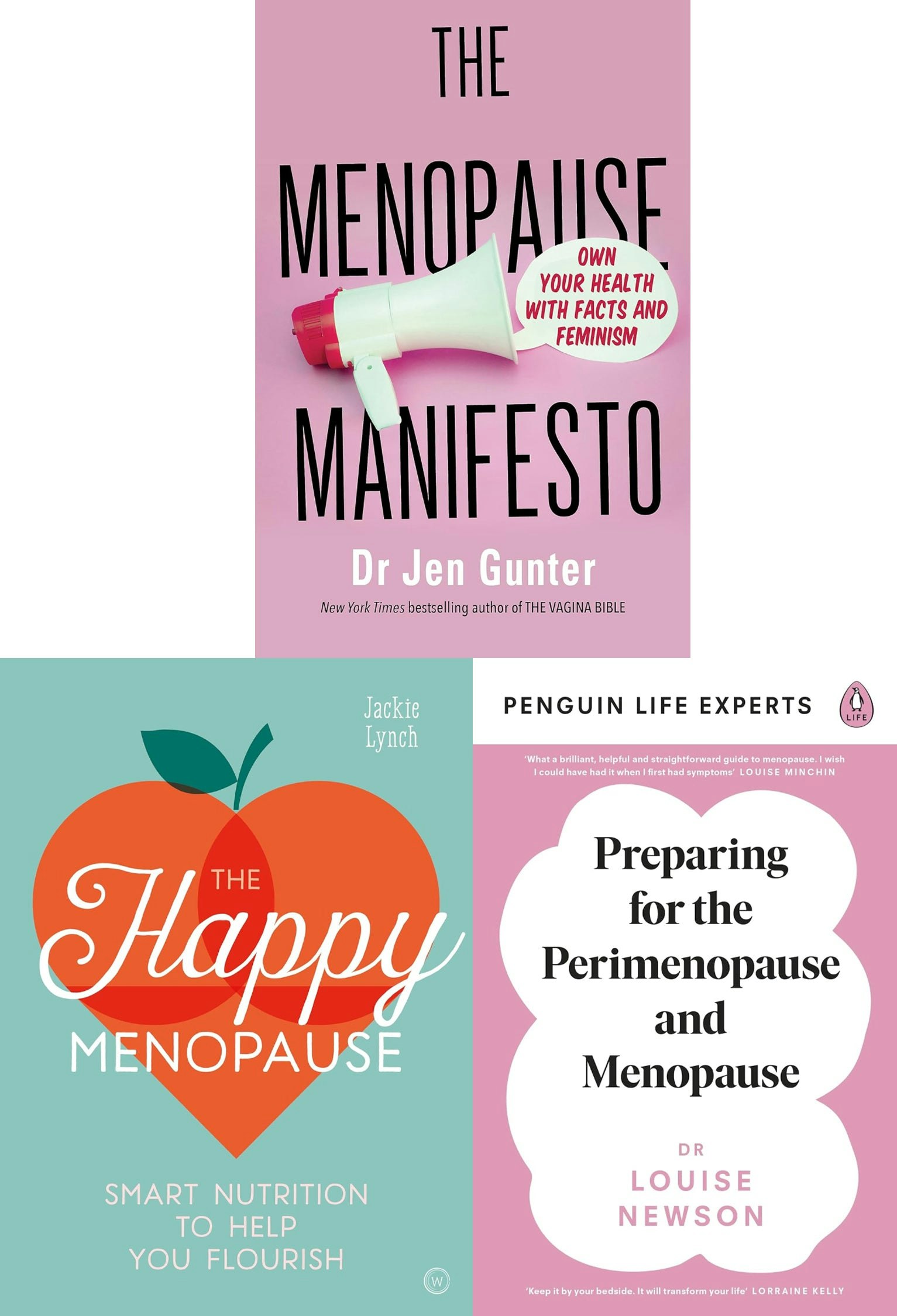 Books4people Women's The Happy Menopause, Menopause Manifesto, Preparing For The Perimenopause 3 Books Collection Set