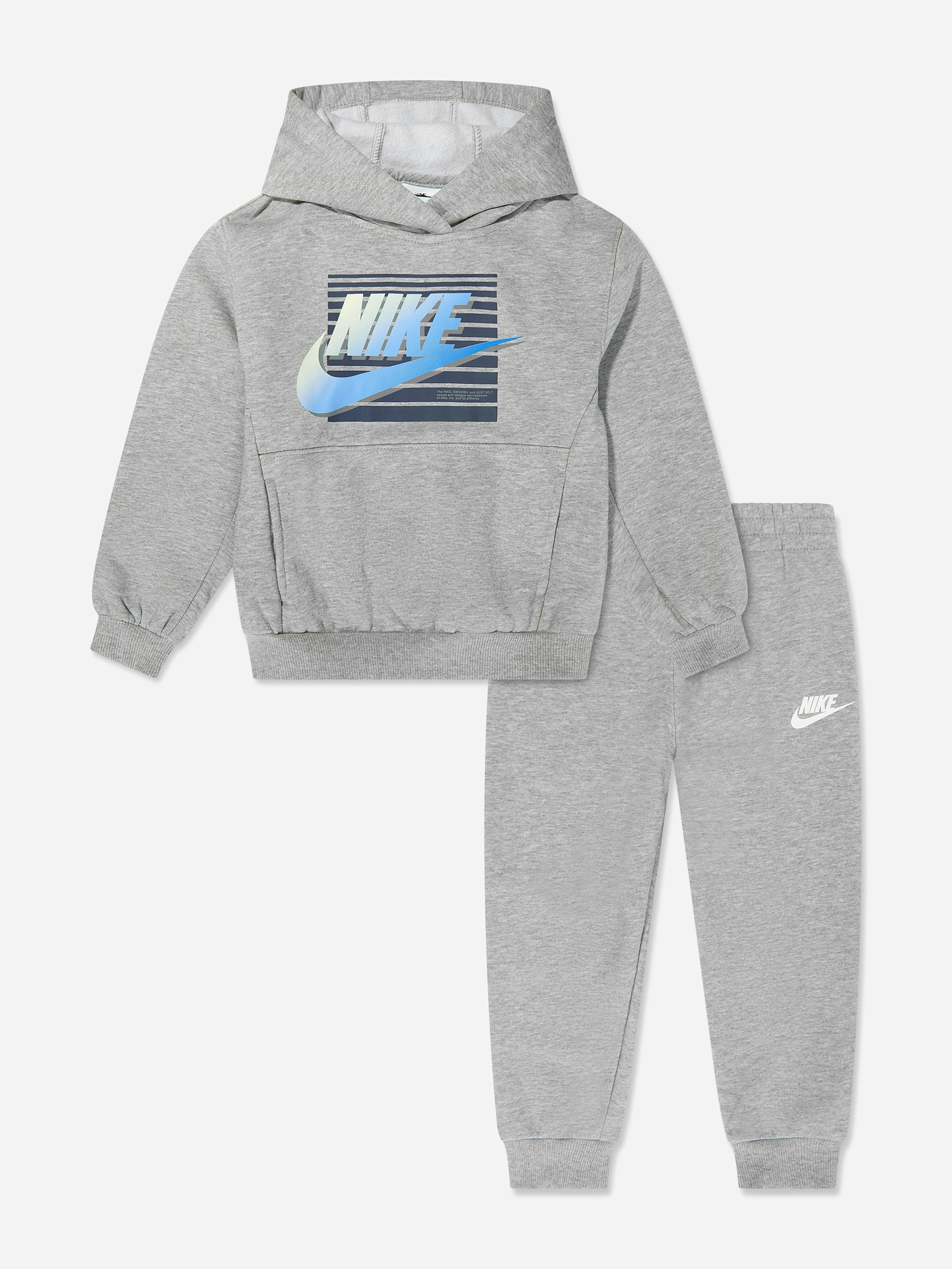 Nike Boys Grey Nsw Gradient Futura Tracksuit In - 6 - 7 Yrs
