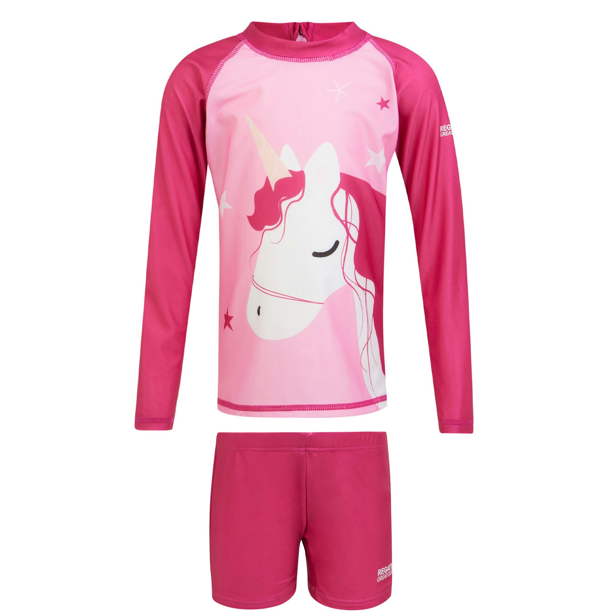 Regatta Pink Childrens/Kids Luna The Unicorn Rash Guard - Sweet - Sweet - 6-12 Months