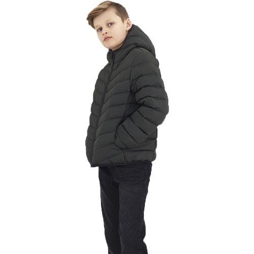 Coolandnew Boys Black Brave Soul Grant Pp Padded Jacket - Khaki - 9/10 Years