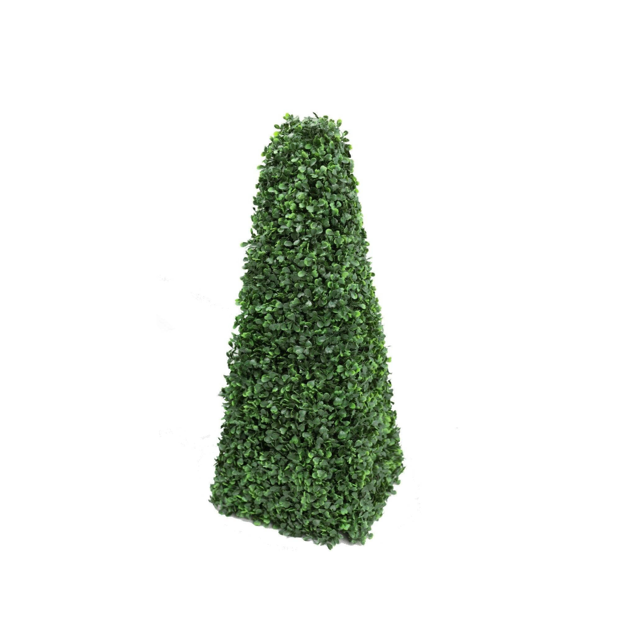 True Products Green Artificial Boxwood Pyramid Topiary Tree 60Cm