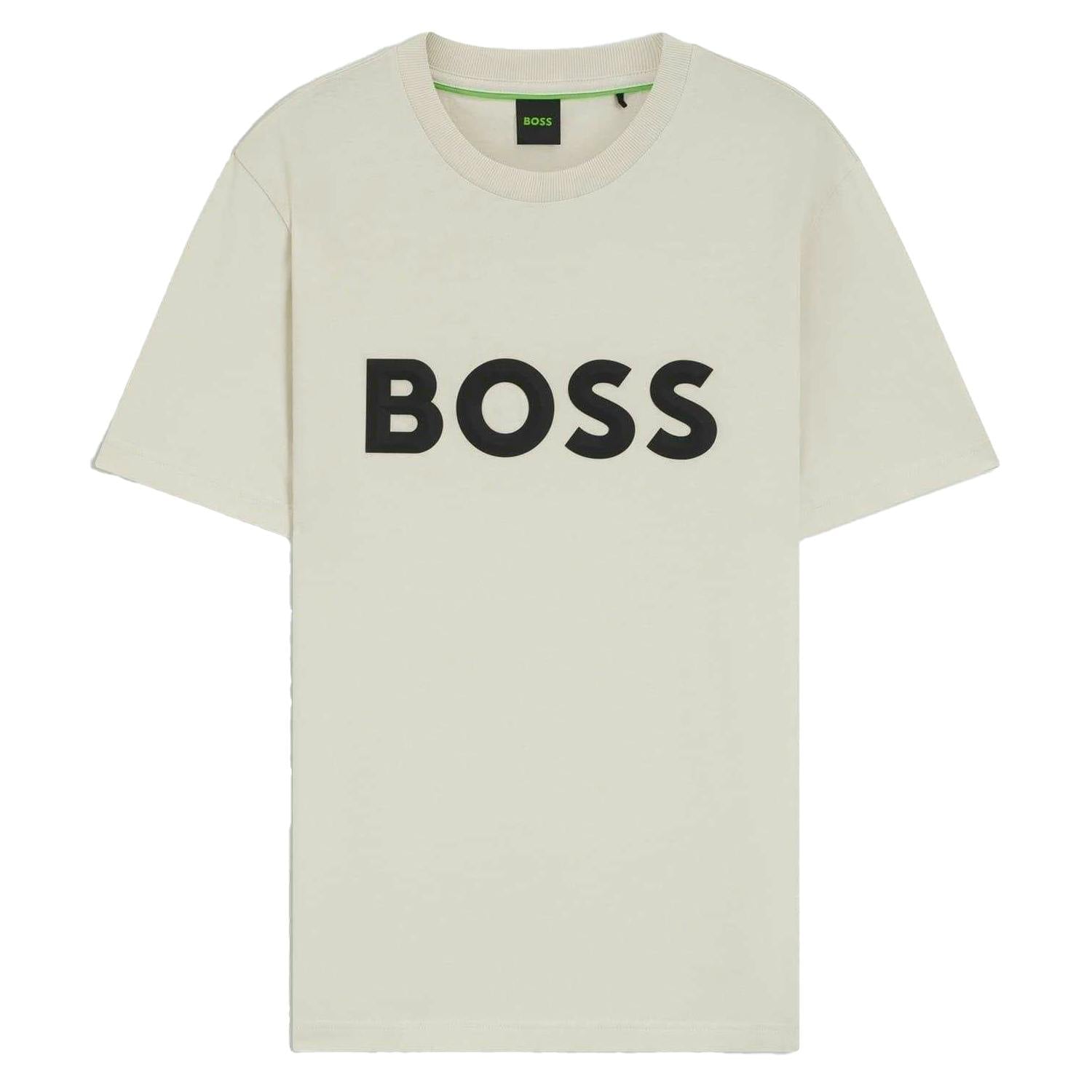 Boss Men's White Iconic T-Shirt - M - 100% Cotton