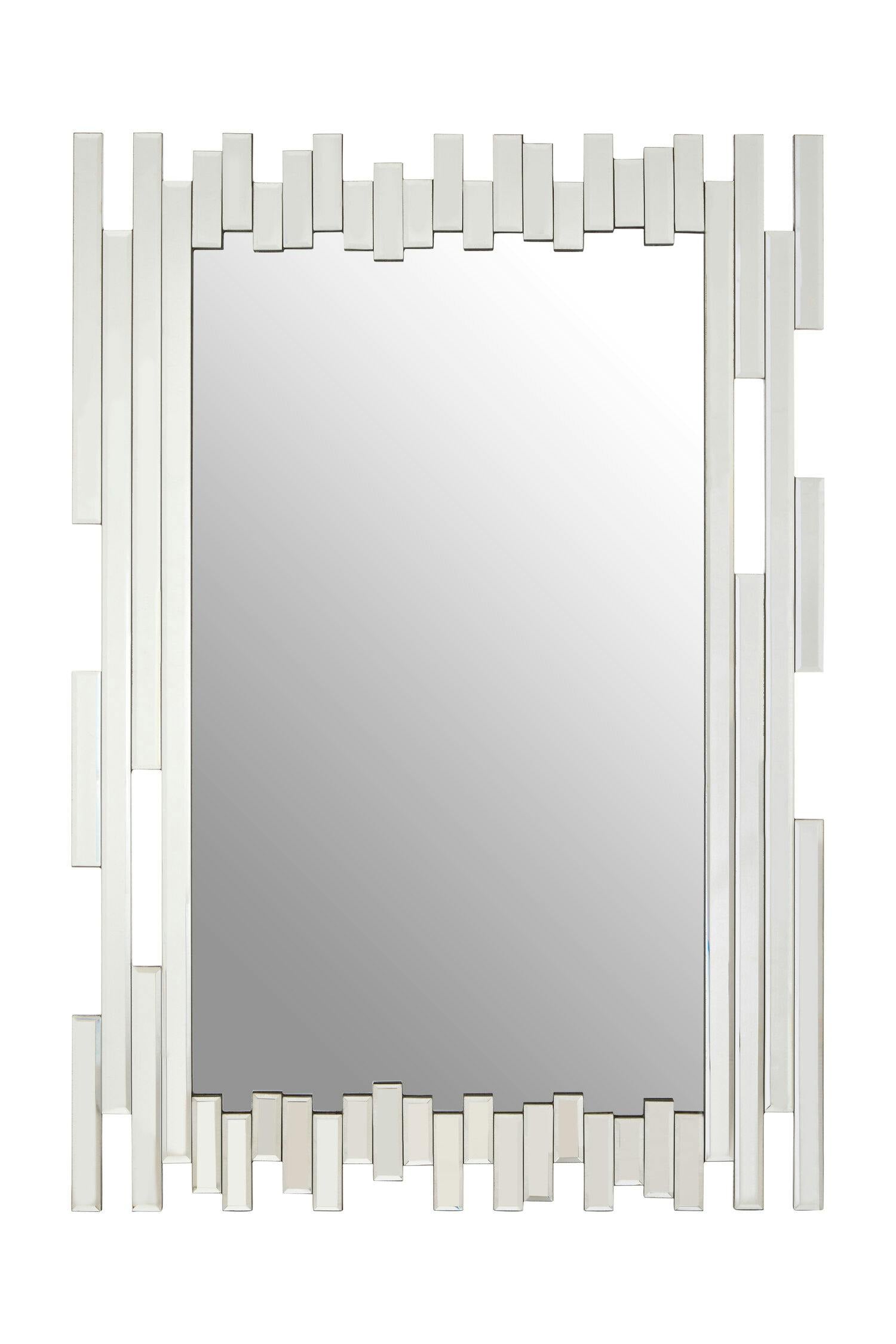 Interiors By Premier Puzzle Wall Mirror With Cut Out Frame Silver - Image 2