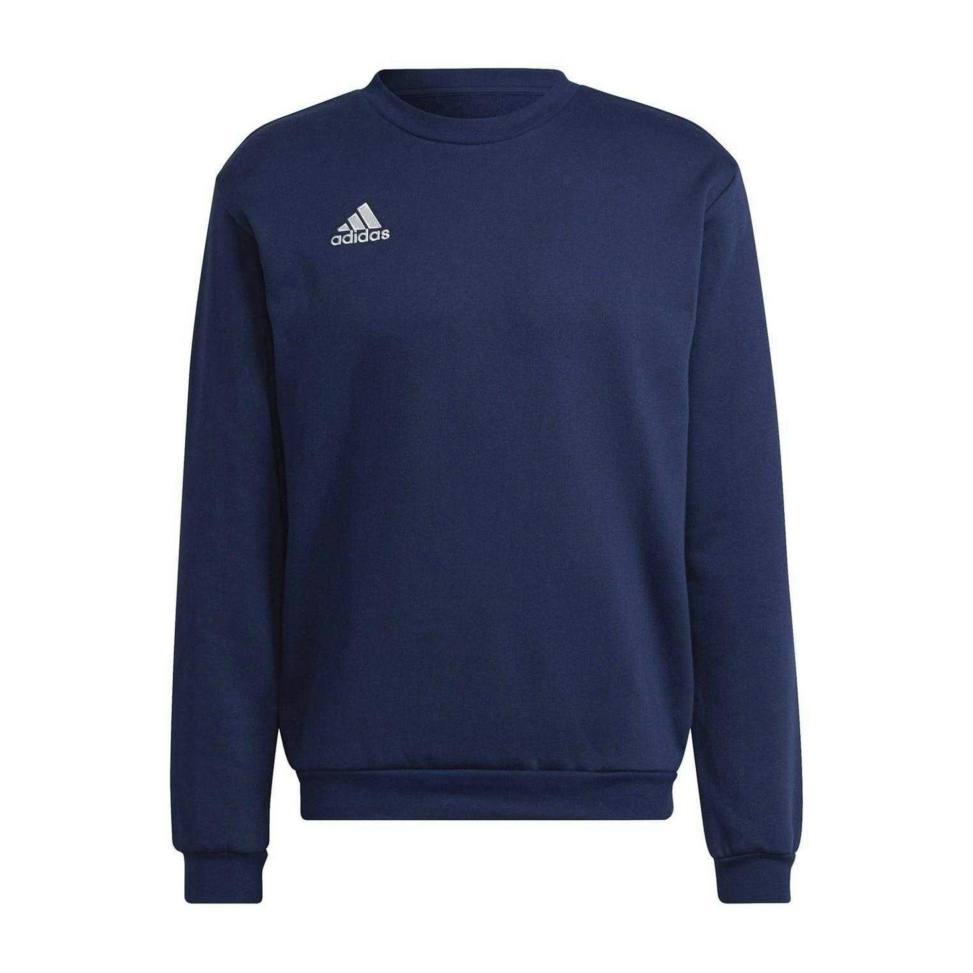 Adidas Unisex Adult Ent22 Sweatshirt - Navy - S - Navy - 70% Cotton/30% Recycled Polyester