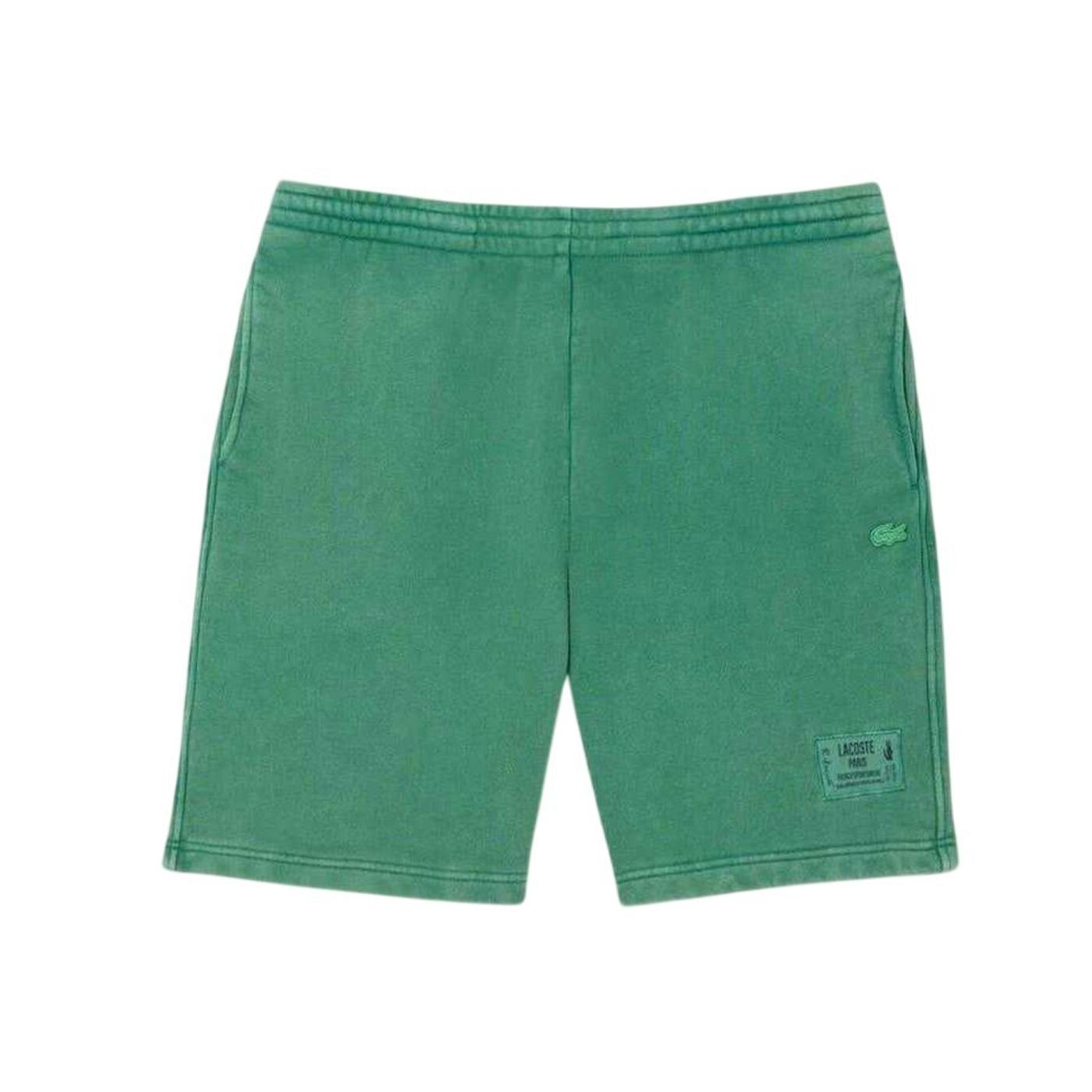 Lacoste Men's Green Fleece Sweat Shorts - Xl - 100% Mixed