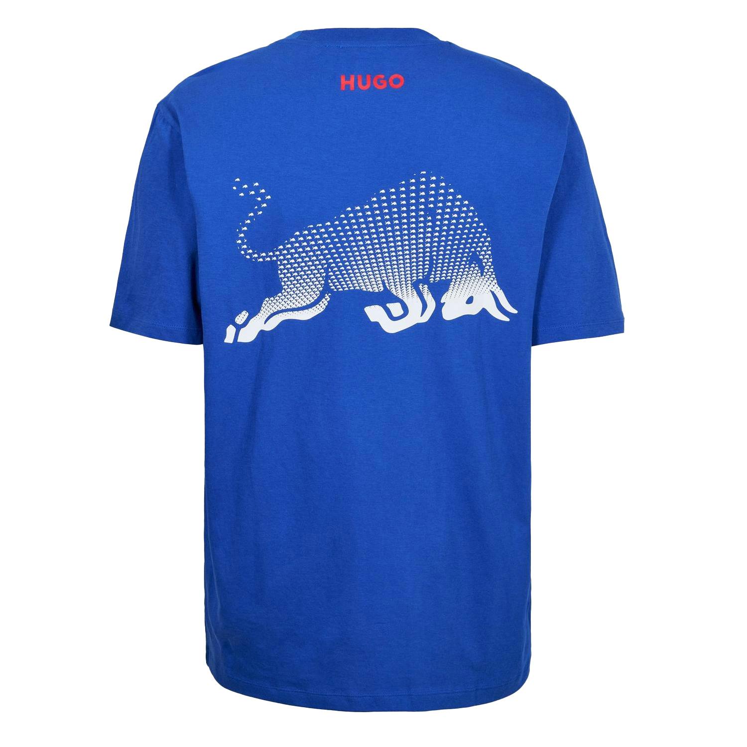 Hugo Men's Blue Vcarb Regular T-Shirt - Medium - S - Medium - 100% Cotton
