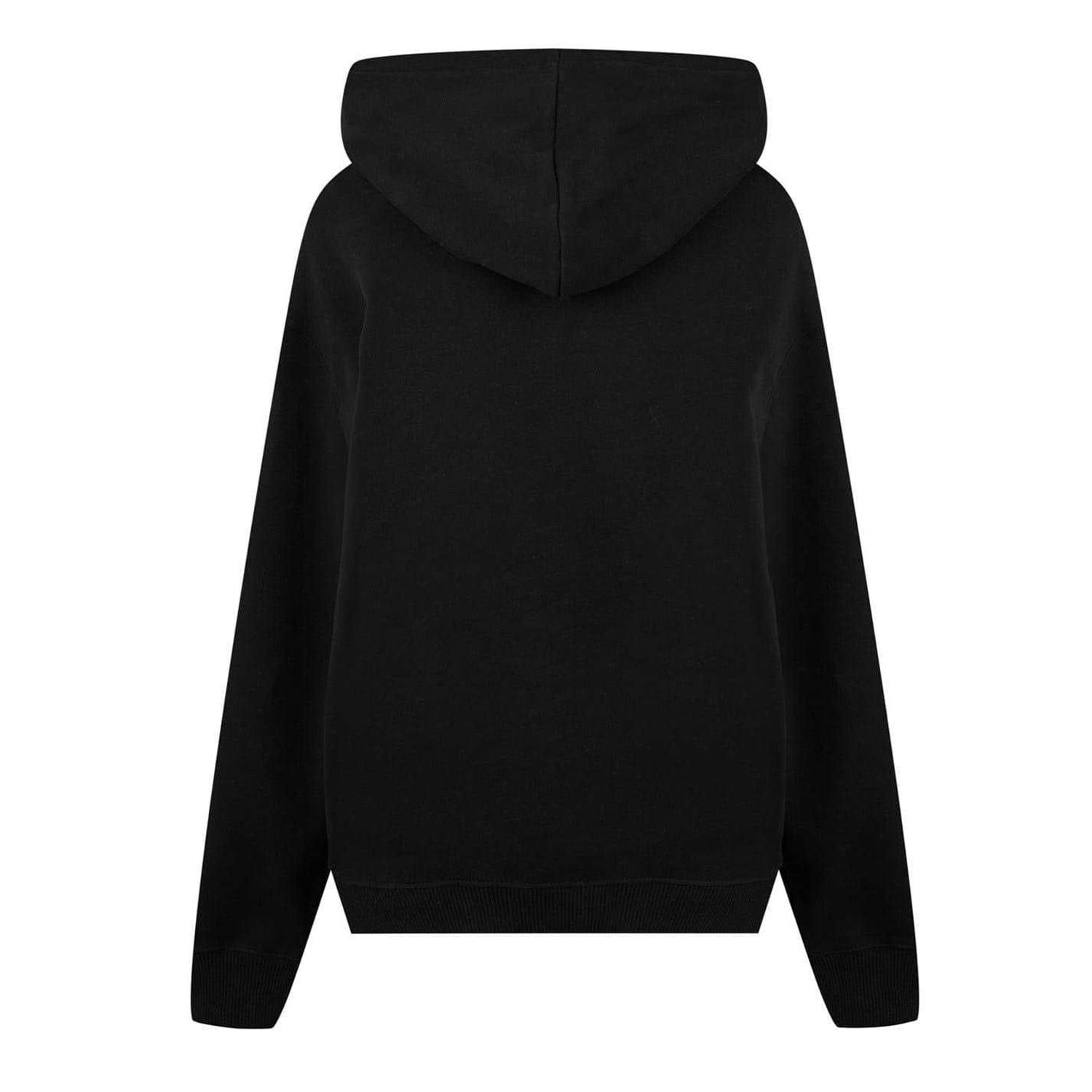 Calvin Klein Unisex White Adult Jeans Relaxed Fit Hoodie - Bright - 12 Uk - Bright - 86% Cotton/14% Polyester