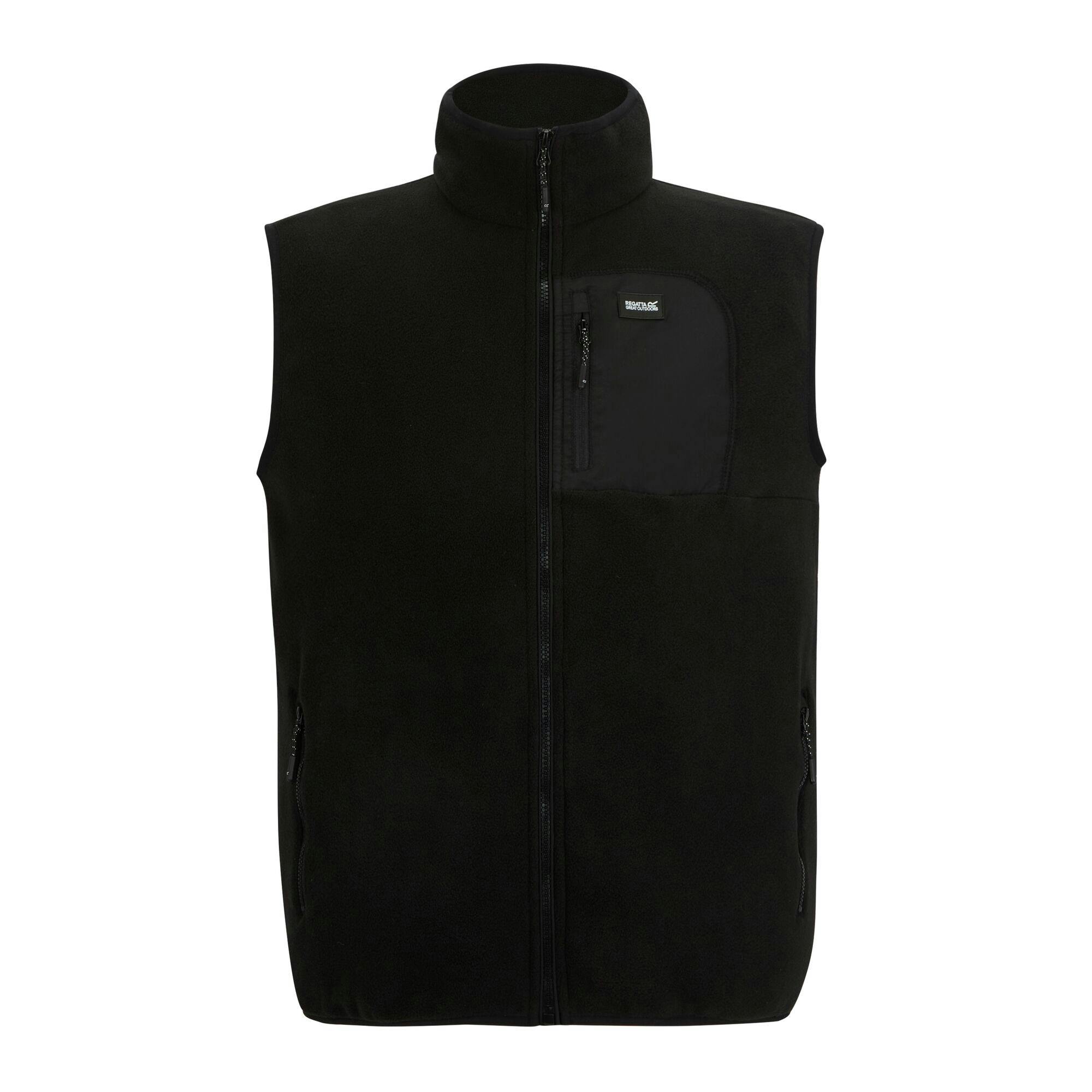 Regatta Men's Black Professional Frankie Fleece Gilet - Xl - 70% Polyester/30% Recycled Polyester