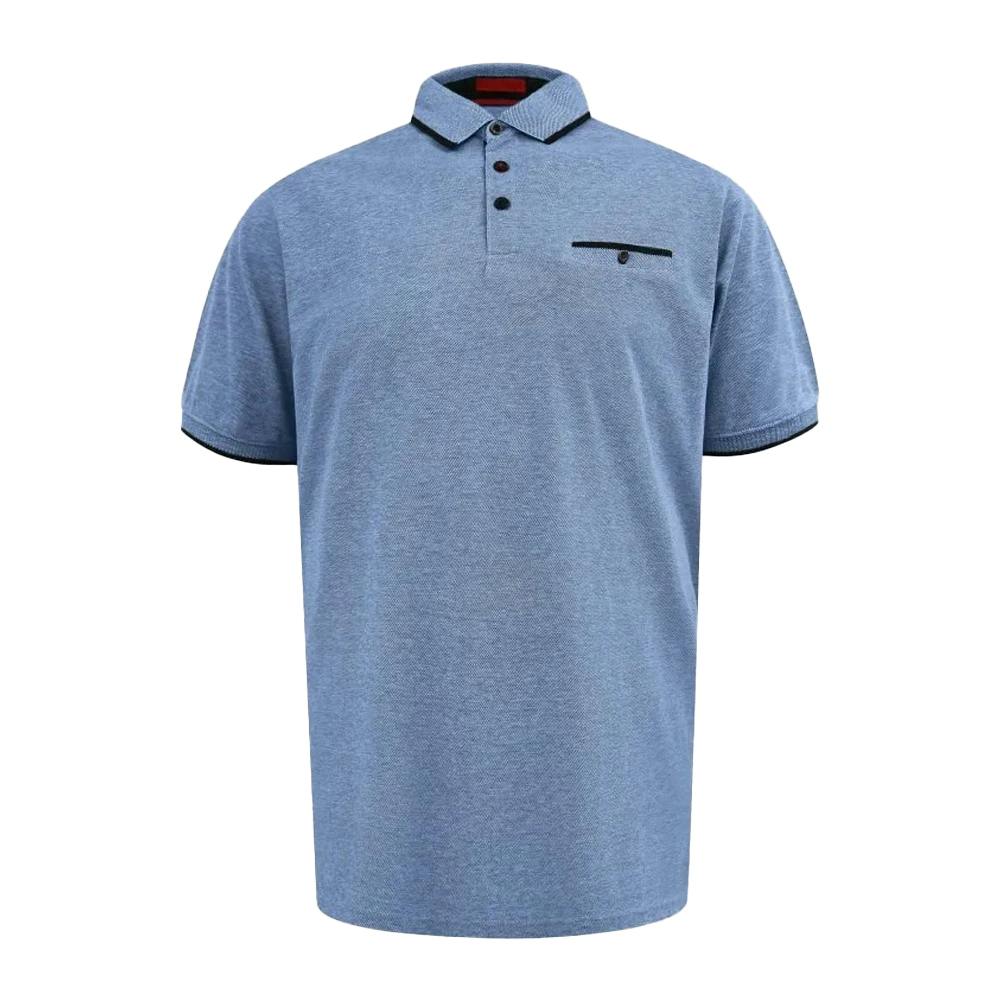 Duke Men's Blue Harvey D555 Pique Kingsize Polo Shirt - 4XL - 100% Mixed