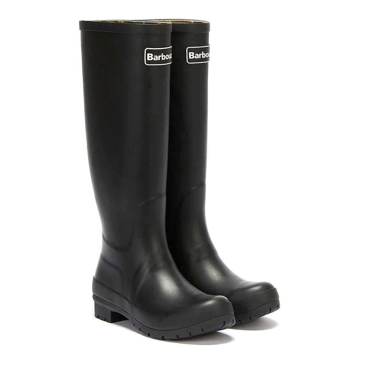 Barbour Women's Black Abbey Wellies - Uk 7 / Eu 40 / Us 7.5