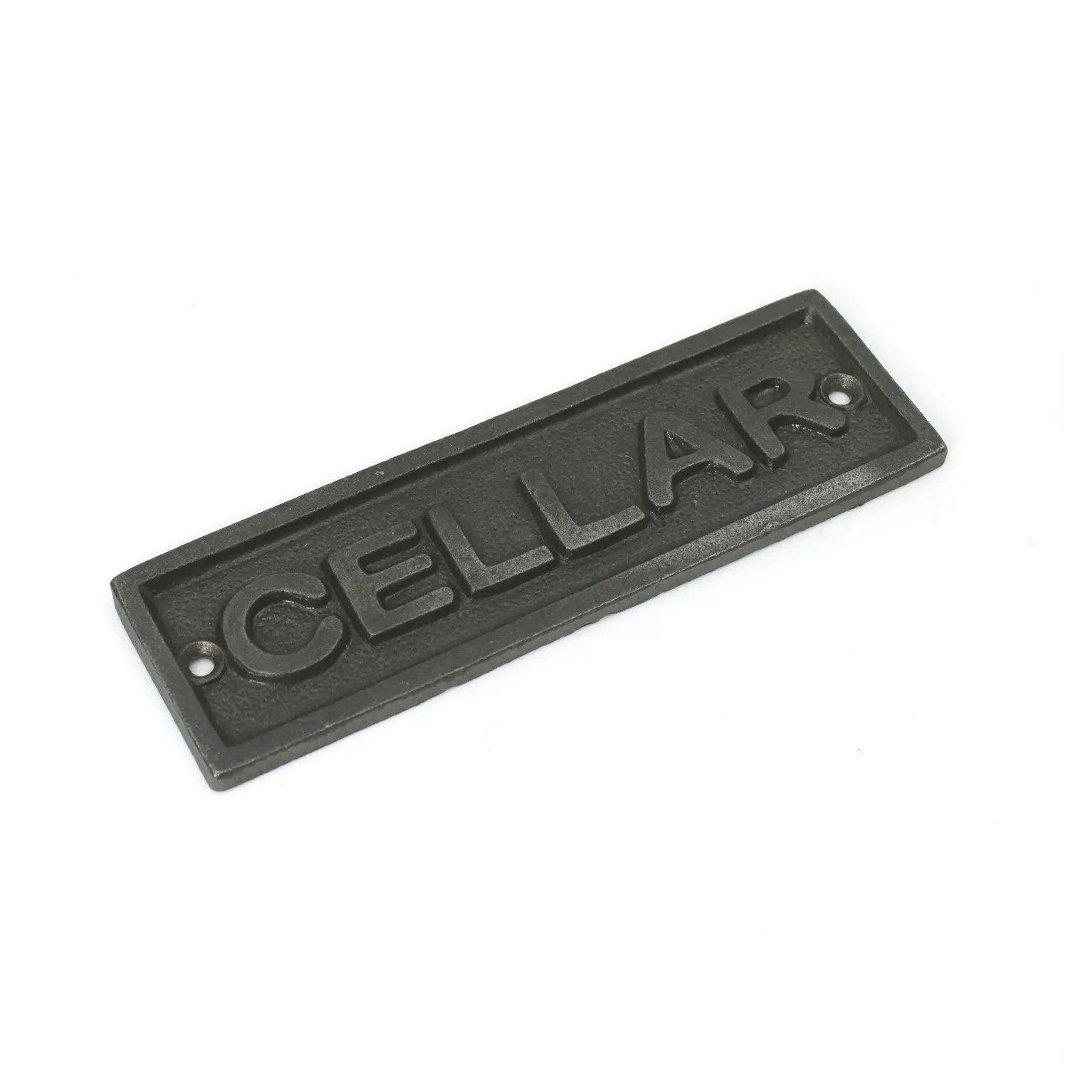 - OakcraftsAntique Cast Iron Cellar Plaque/sign152mm - Image 3
