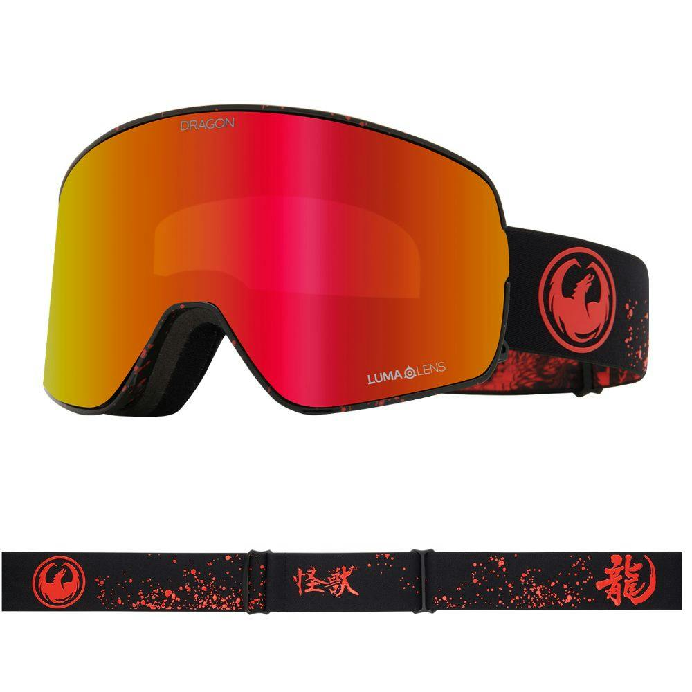 Dragon Red/Light Nfx2 - Kaiju With Lumalens Ionized & Lumalens Rose Lens - Medium Fit
