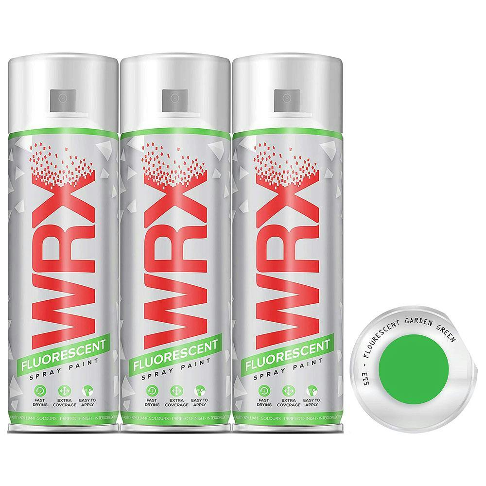 Rackhams Green 3X Wrx Fluorescent Garden Spray Paint 400Ml - Image 5