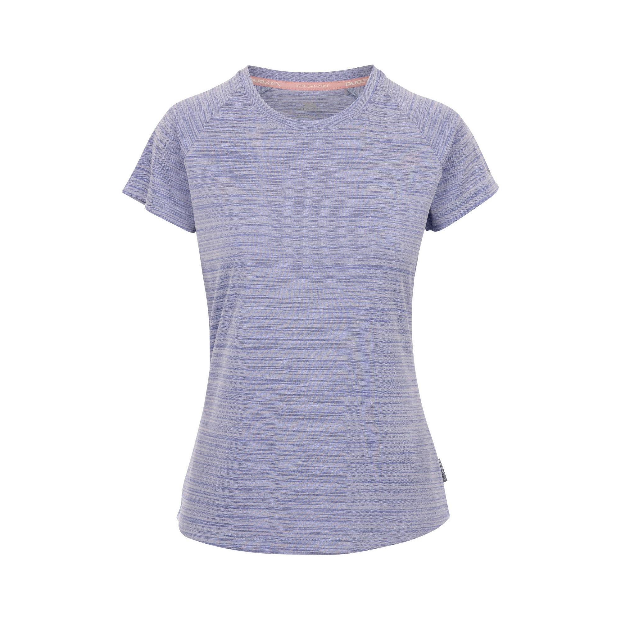 Trespass Women's Sky Blue / Vickland Tp75 Active T-Shirt - Marl - Xl - Marl - 100% Polyester
