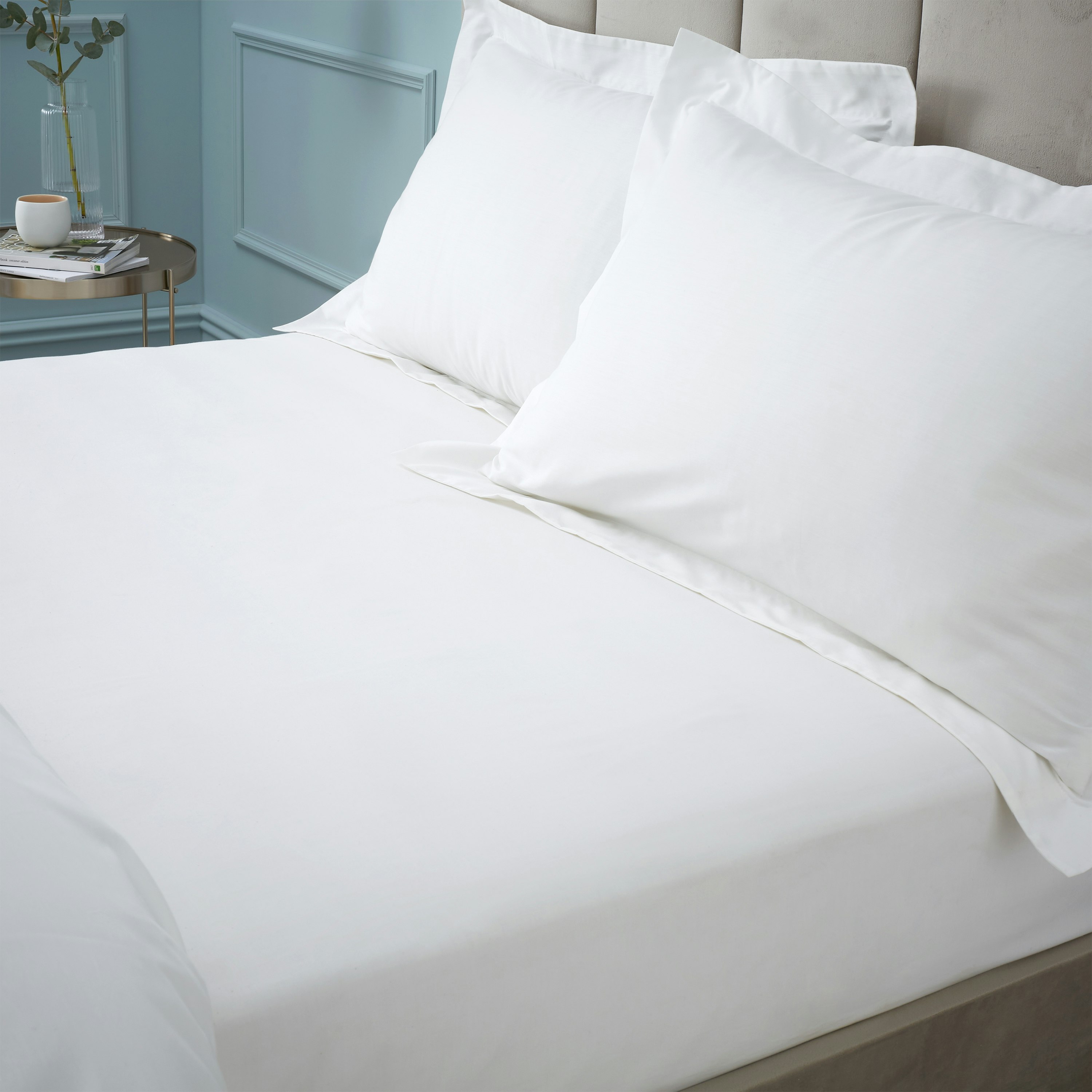 Rackhams 180 Thread Count Egyptian Cotton Fitted Sheet - King