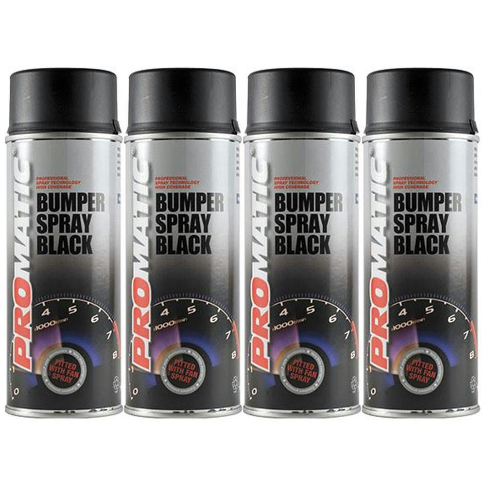 Rackhams Black 6X Promatic Bumperspray Spray Paint 400Ml - Image 7