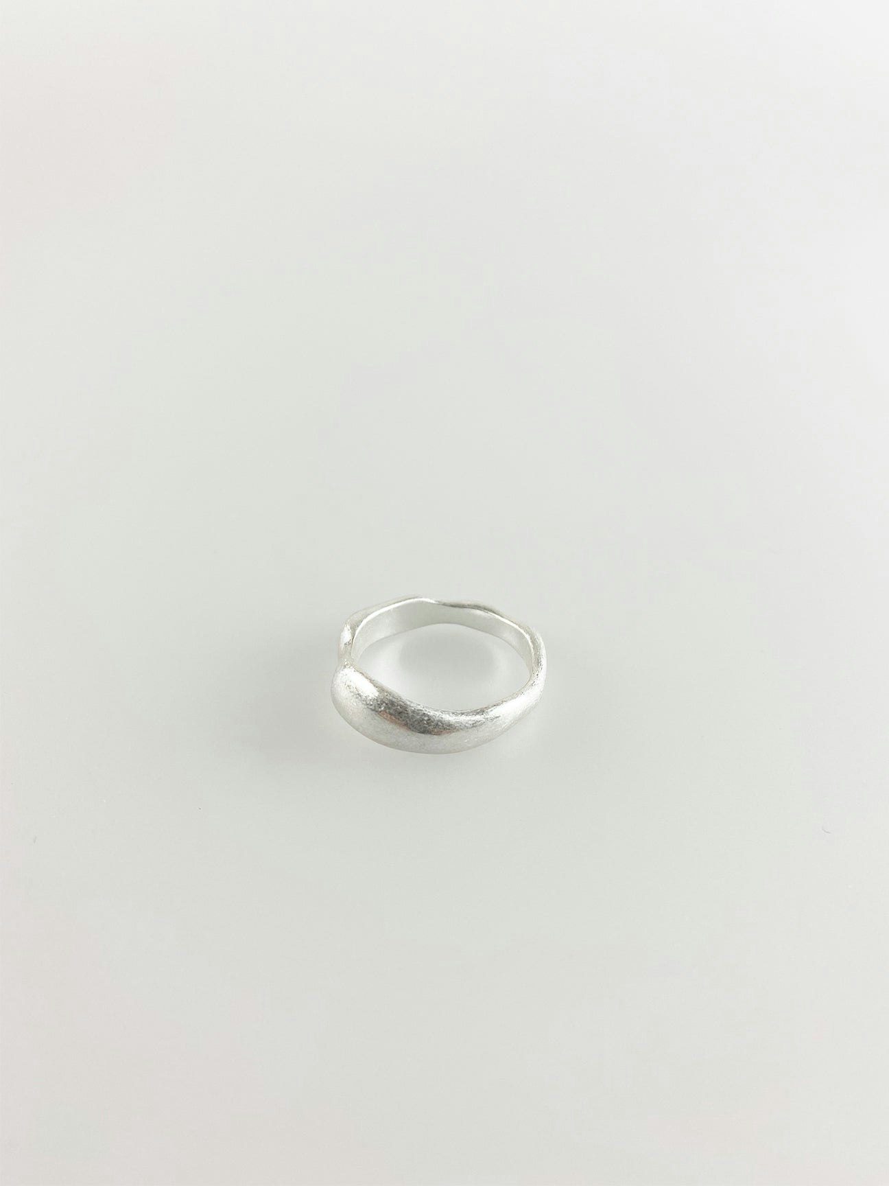 Svnx Silver Ridged Ring - M-L