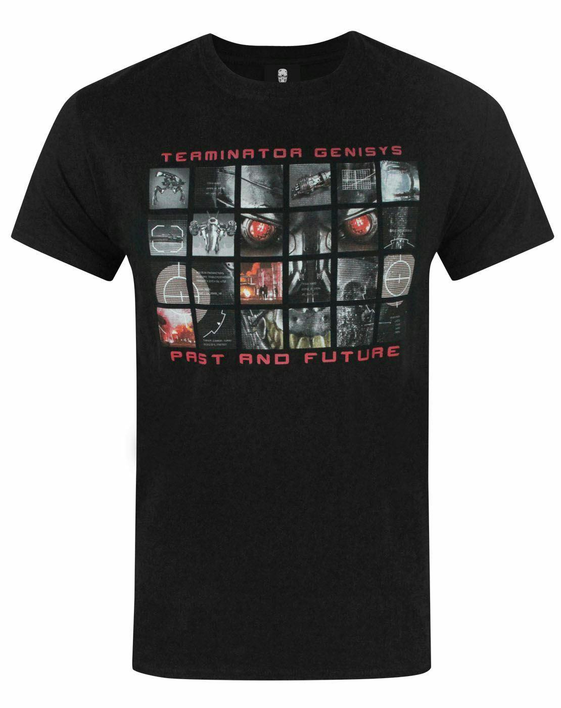 Vanilla Underground Men's Black Terminator Movie Graphic Short Sleeved T-Shirt - Medium