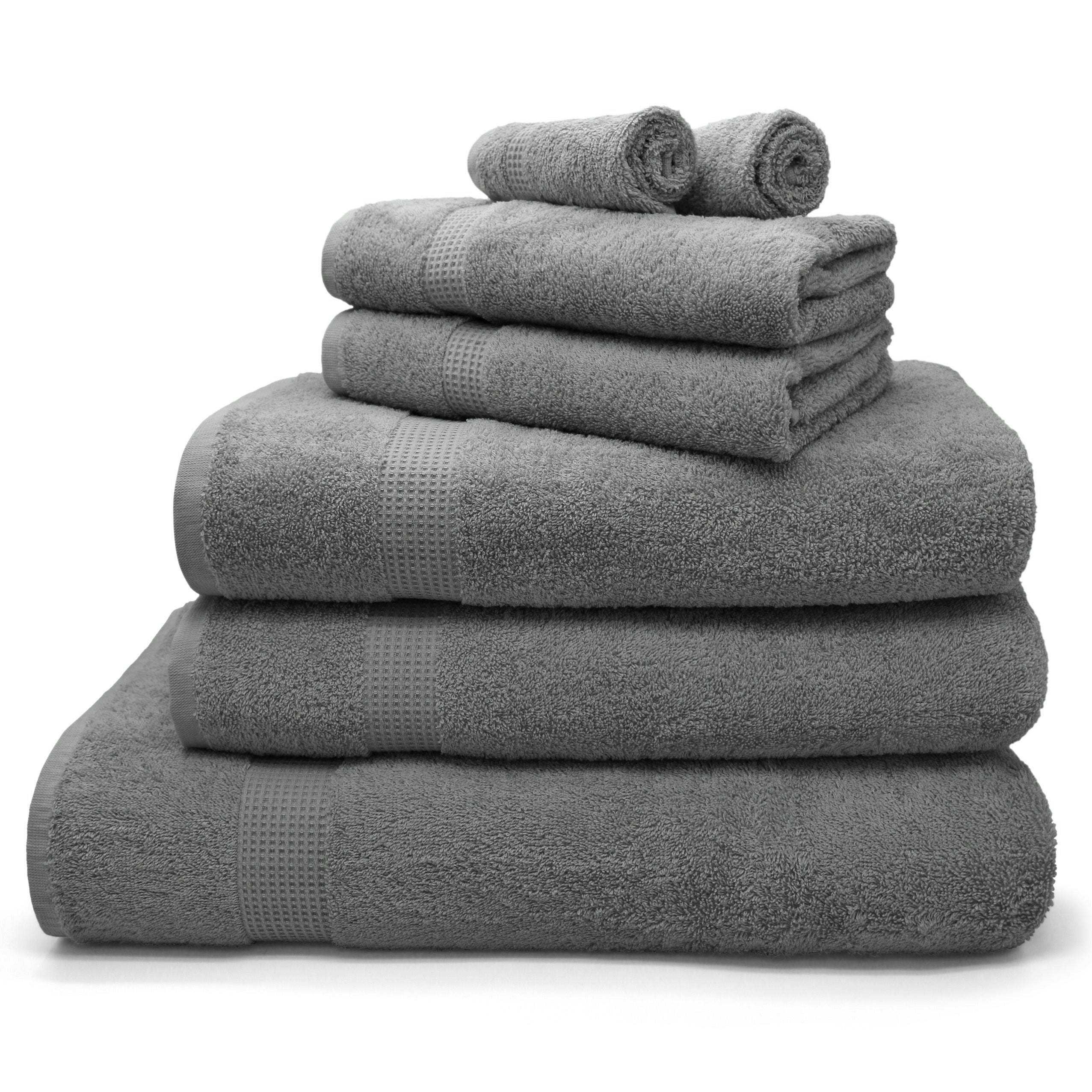 Velosso Grey Luxury Egyptian Cotton Towels 550Gsm - Hand Towel