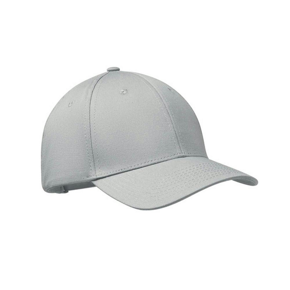 Midocean Silver Bahamas Cotton 6 Panel Baseball Cap - One Size - 100% Mixed