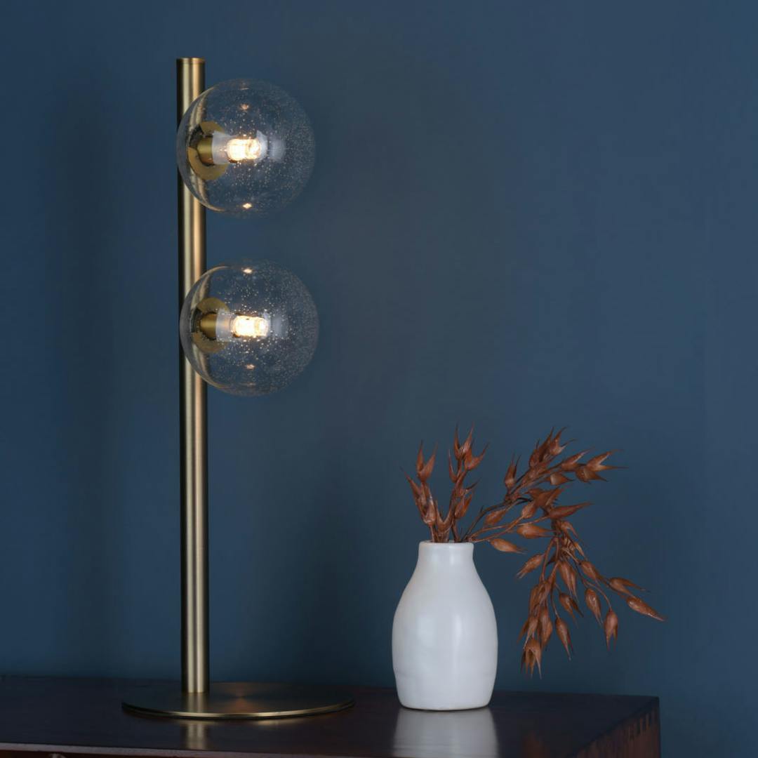 Pagazzi Lighting Light Pagazzi Ing Ophelia 2- Warm Brass Table Lamp