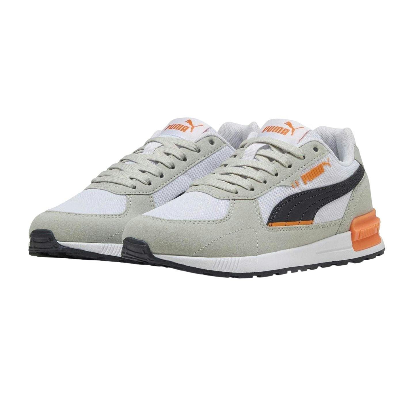 Puma White/Grey Kids Graviton Trainers - /Navy/ - 4 Uk - /Navy/ - 100% Mixed