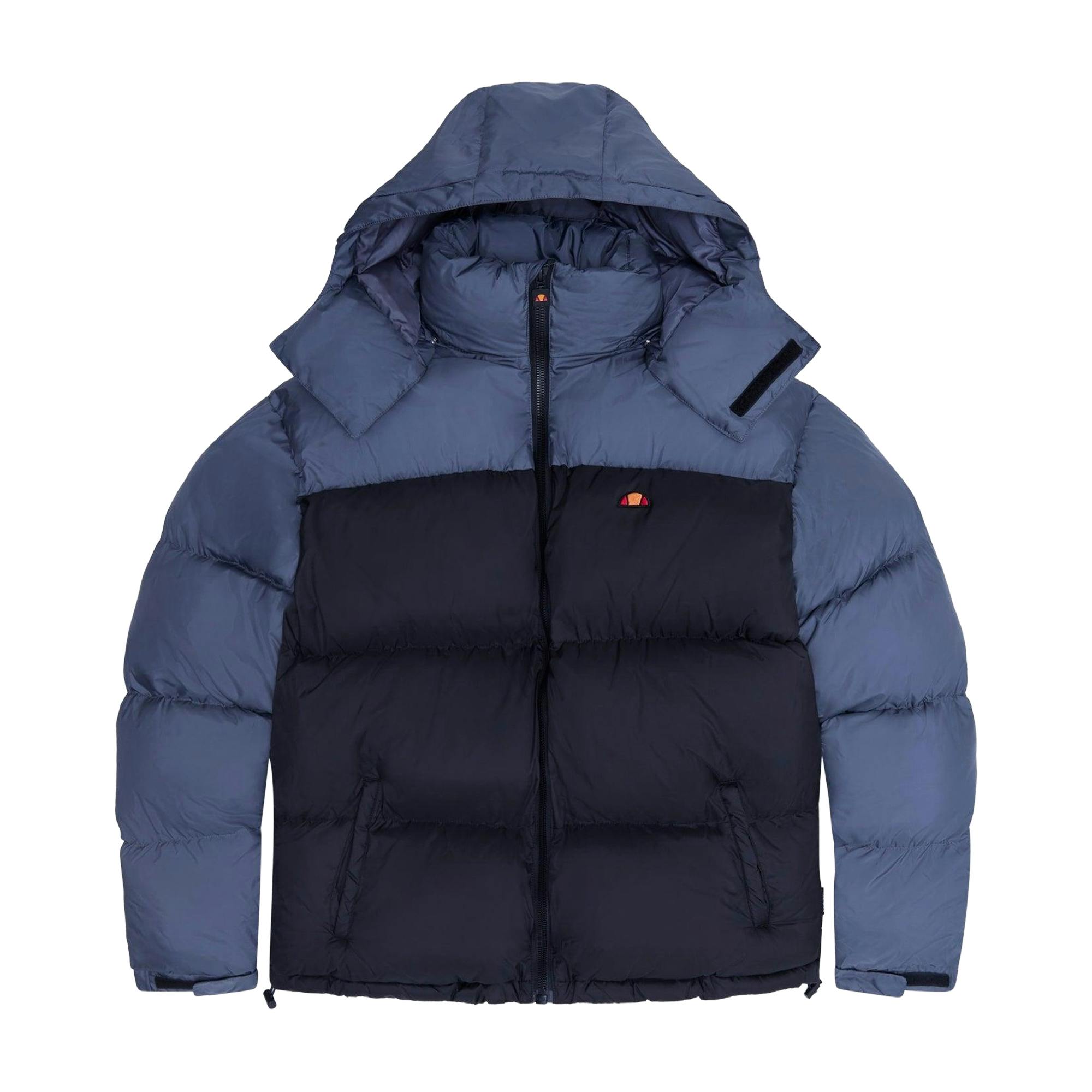 Ellesse Men's Black/Grey Dappiani Padded Jacket - L - 100% Polyester