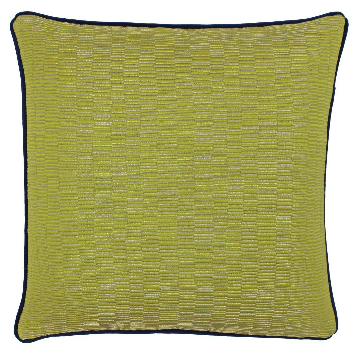 Riva Home Riva Paoletti Putney Cushion Cover - Citrine/Navy - 45X45cm - Citrine/Navy - 100% Polyester