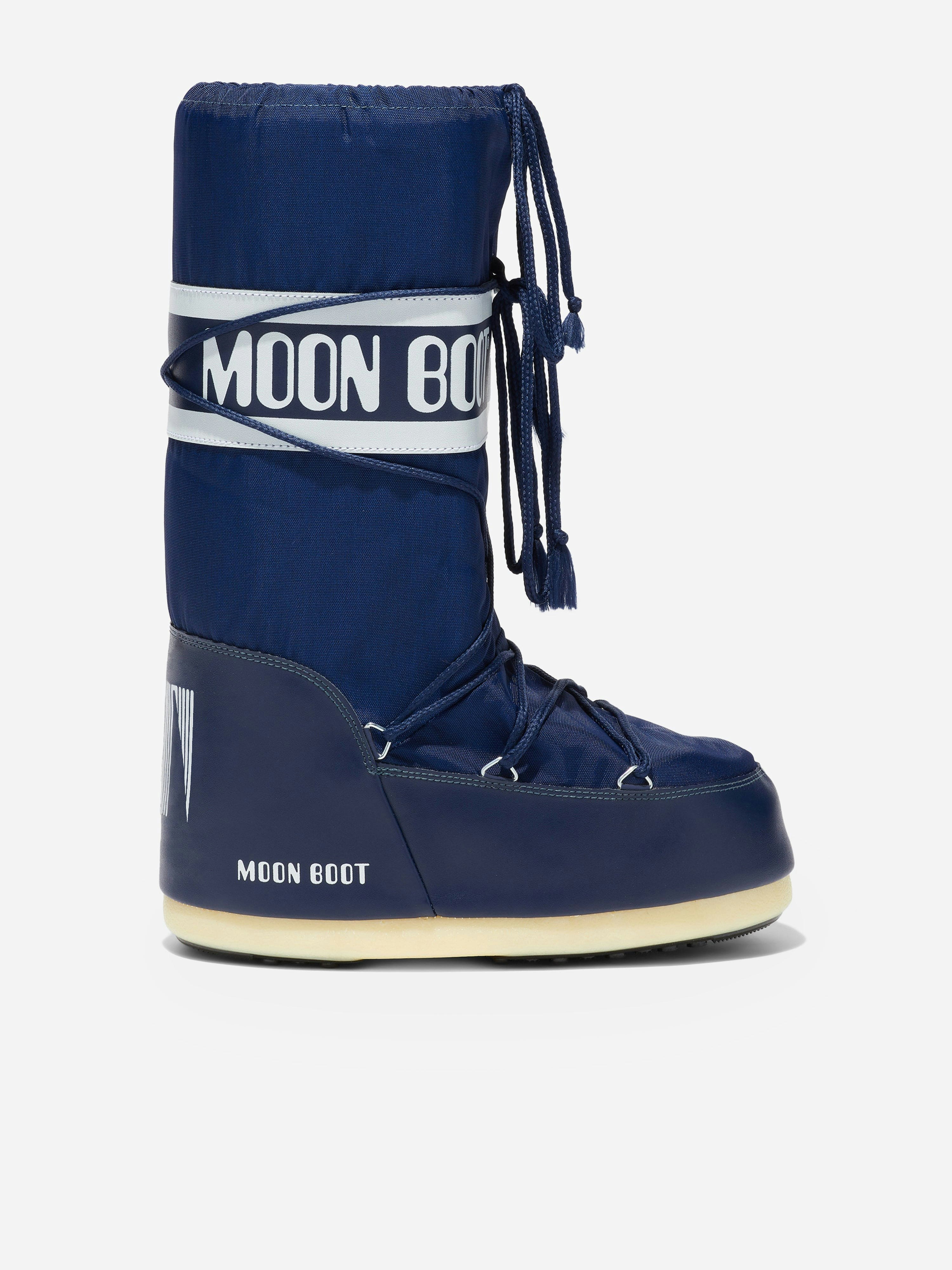 Moon Boot Boys Blue Icon Boots In - Eu 31 - 34 Uk 12.5 - 2