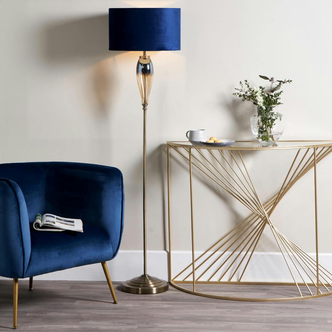 Pagazzi Lighting Blue Elena Floor Lamp