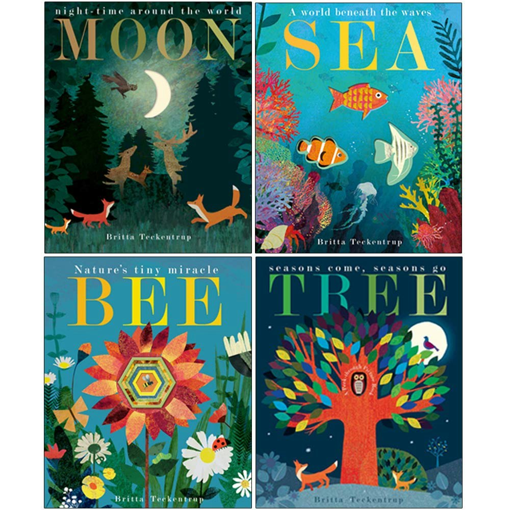 Little Tiger Patricia Hegarty Collection 4 Books Set (Moon, Sea, Bee, Tree)