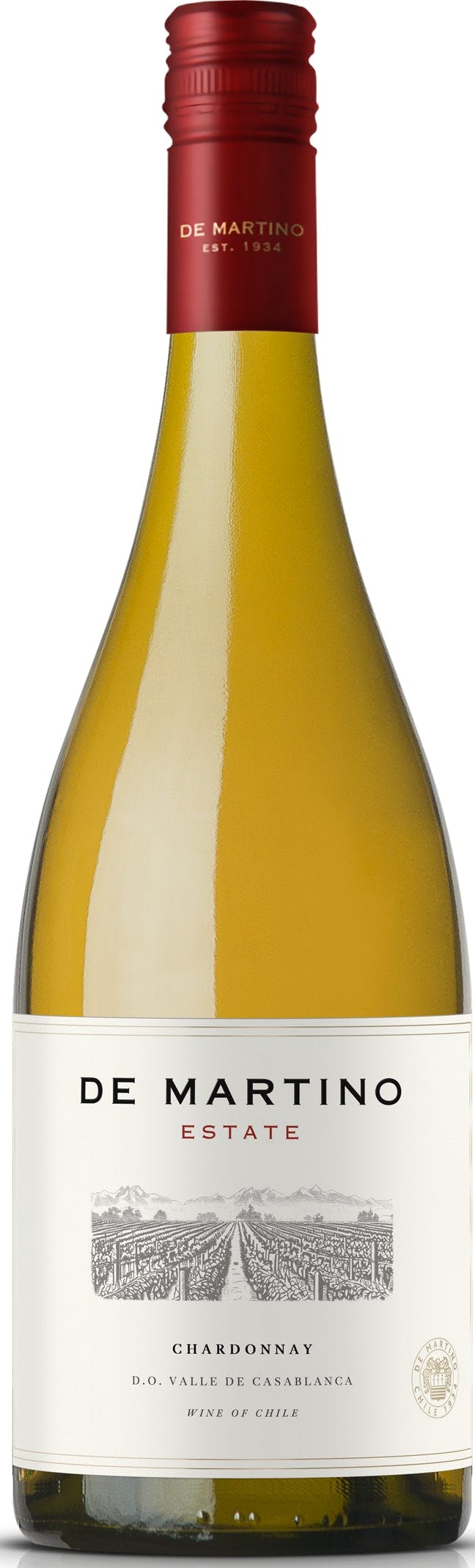 Various Wine White/Peach De Martino Estate Chardonnay 2025 75Cl - Pack Of 6
