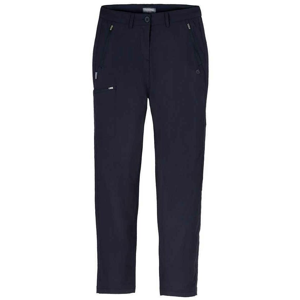 Craghoppers Women's Dark Expert Kiwi Pro Stretch Hiking Trousers - Navy - 10 Uk S - Navy - 96% Recycled Polyamide/4% Elastane