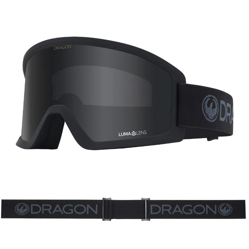 Dragon Dark Dx3 L Otg - Blackout With Lumalens Smoke Lens - Large Fit