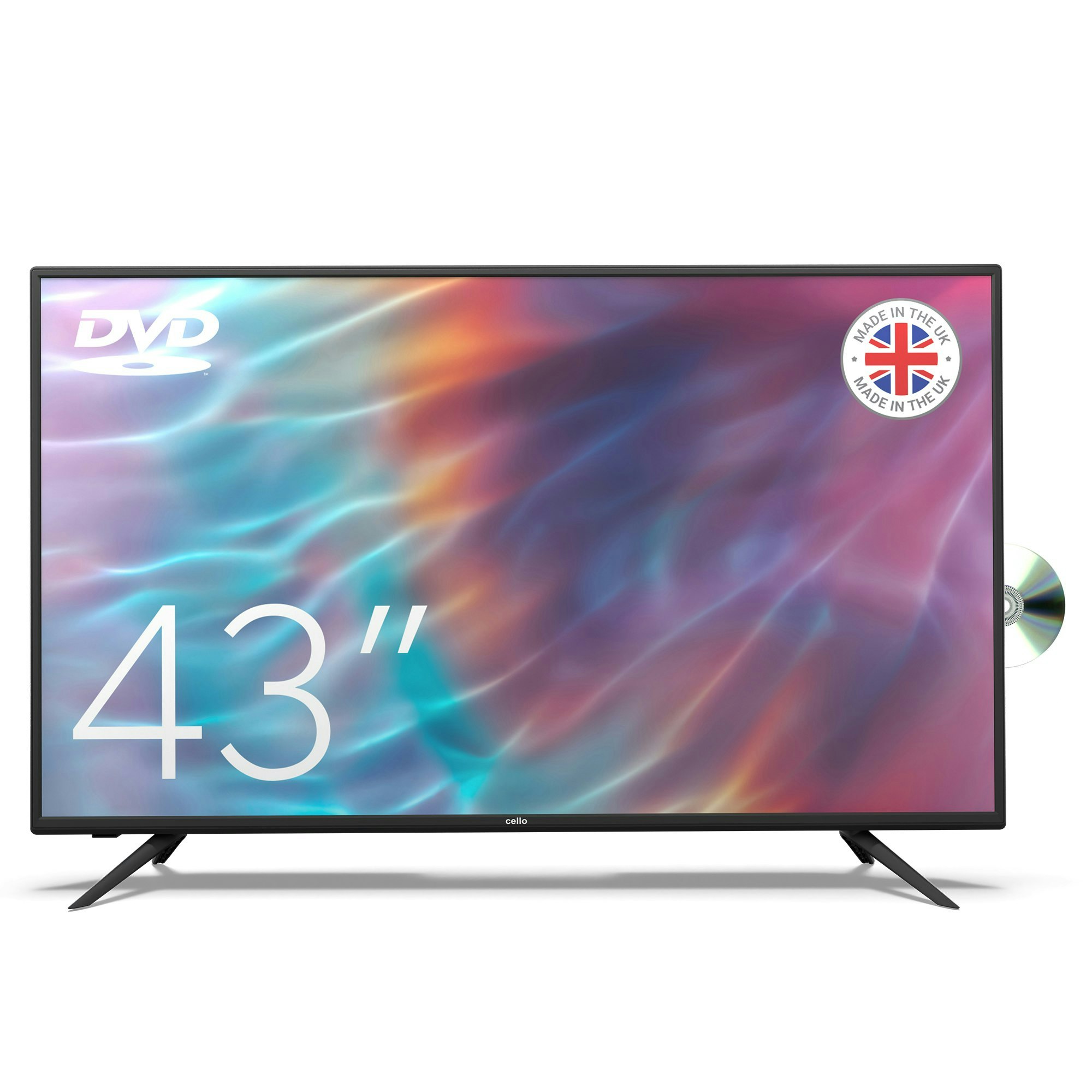 Cello C4320f 43" Full Hd Led Tv With Built In Dvd Player And Freeview Hd, Built In Satellite Receiver