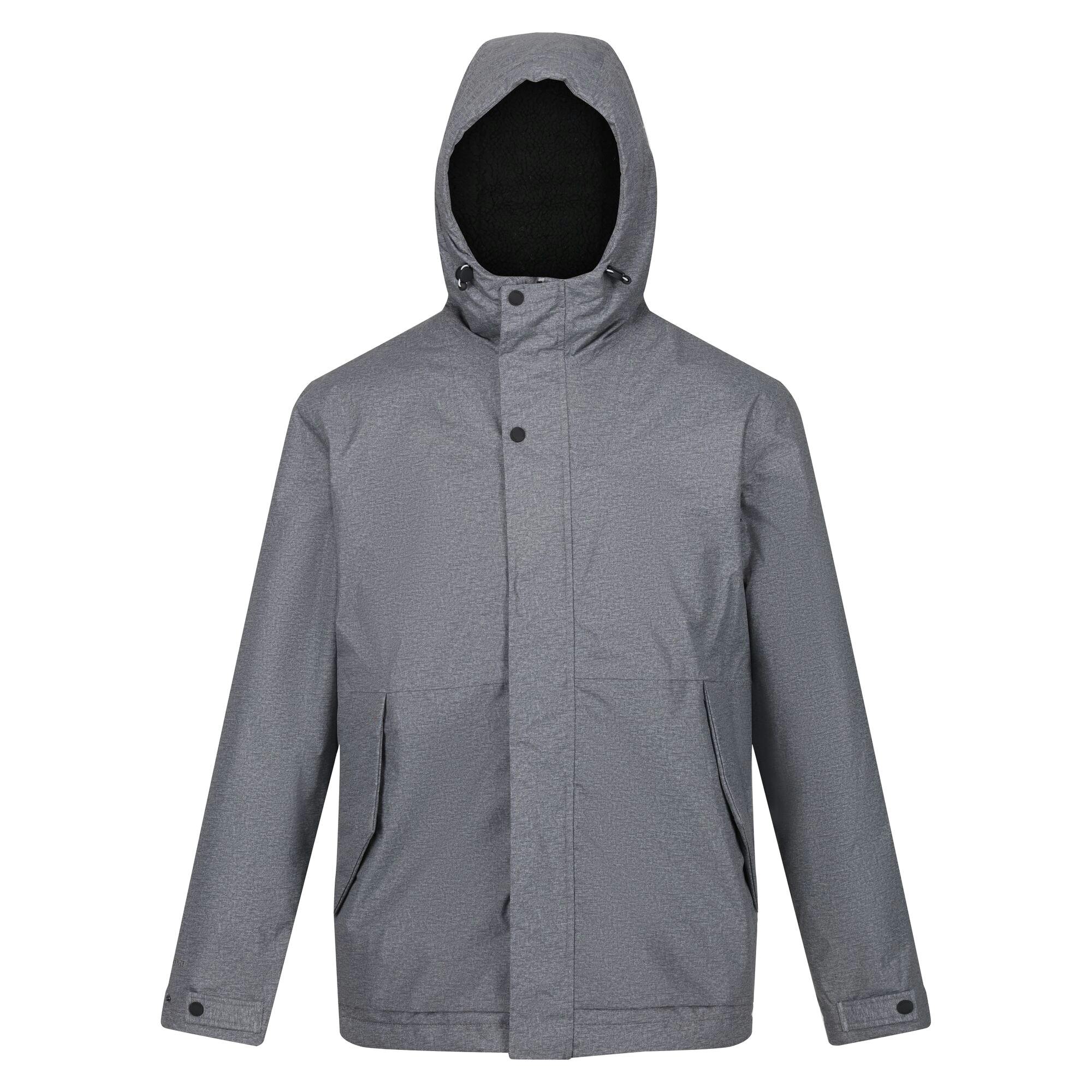 Regatta Men's Grey Sterlings Iv Waterproof Jacket - Storm Marl - Storm Marl - S - 100% Polyester