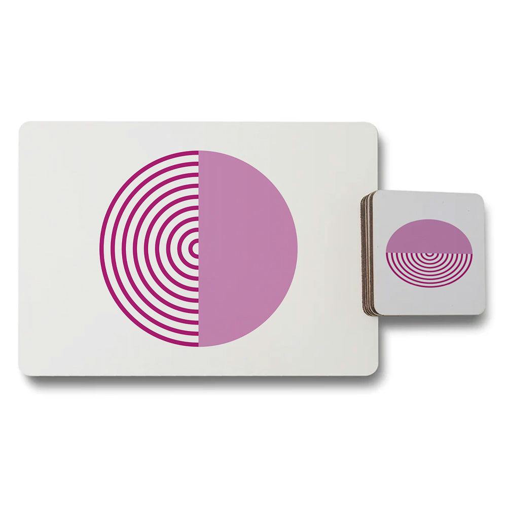 Rackhams Set Of 12 Placemats And Coasters With Wood Bottom And Designer Artwork 11X8
