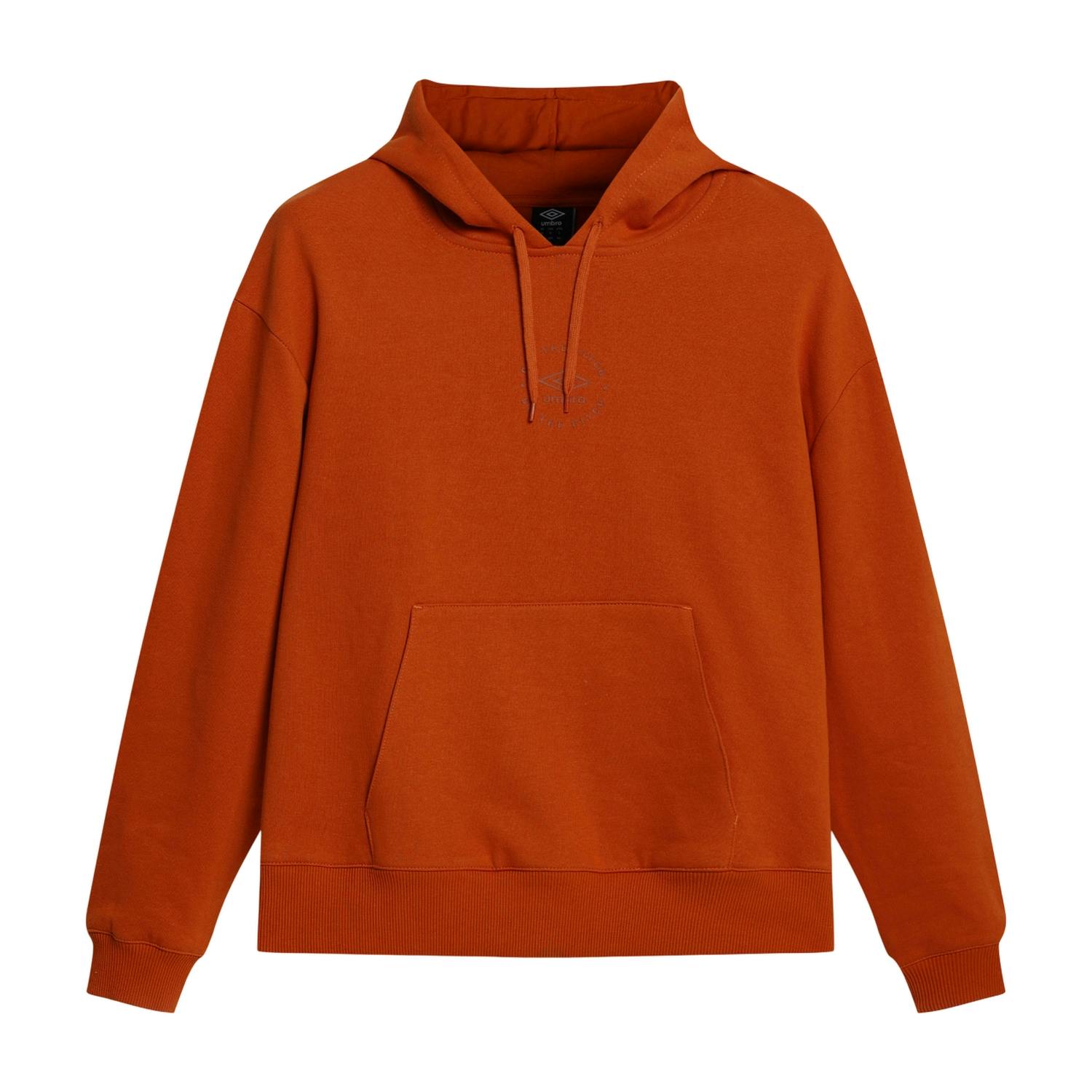 Umbro Men's Gold Relaxed Fit Hoodie - Flame - Flame - M - 70% Cotton/30% Polyester