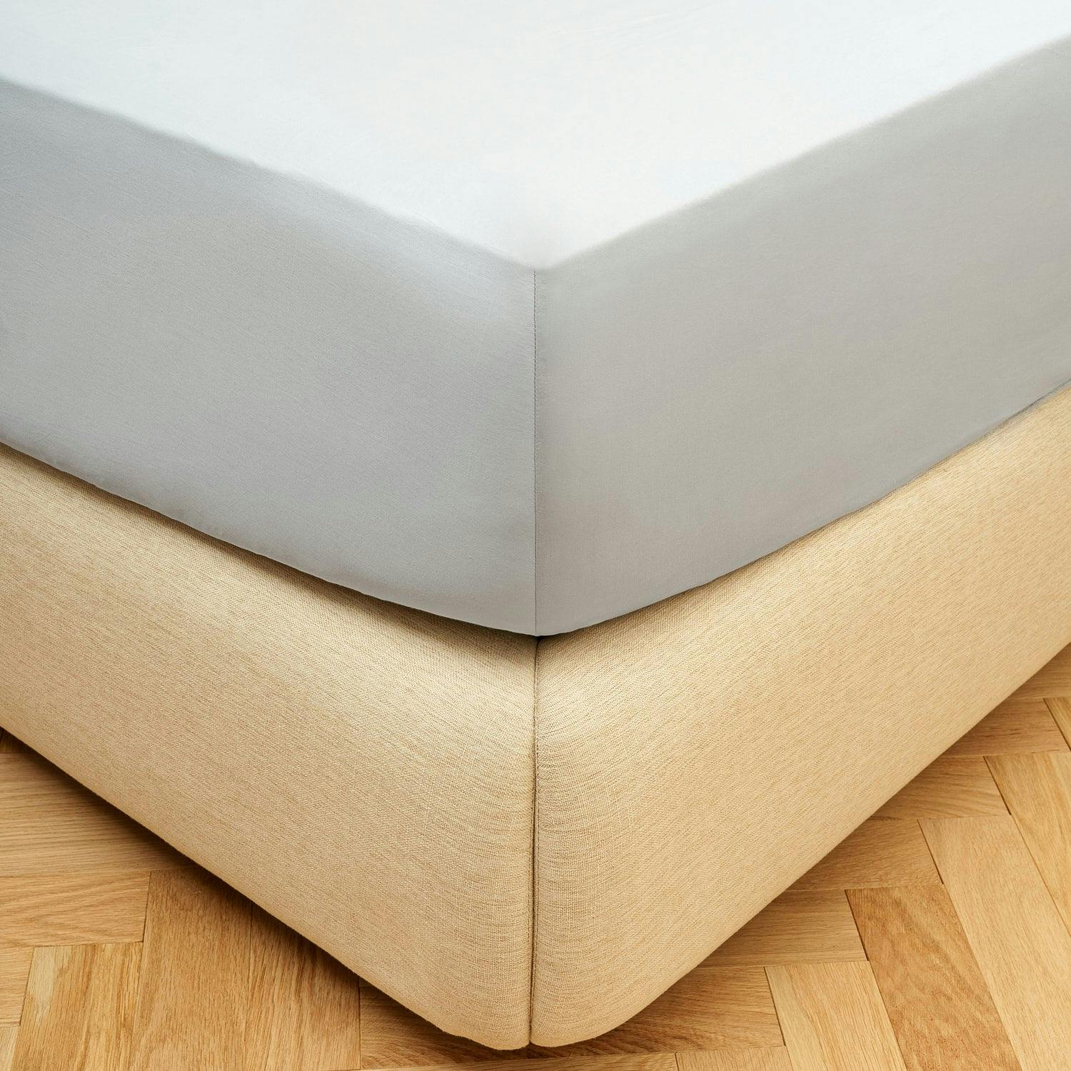 Rackhams Grey Sateen Fitted Sheet - King