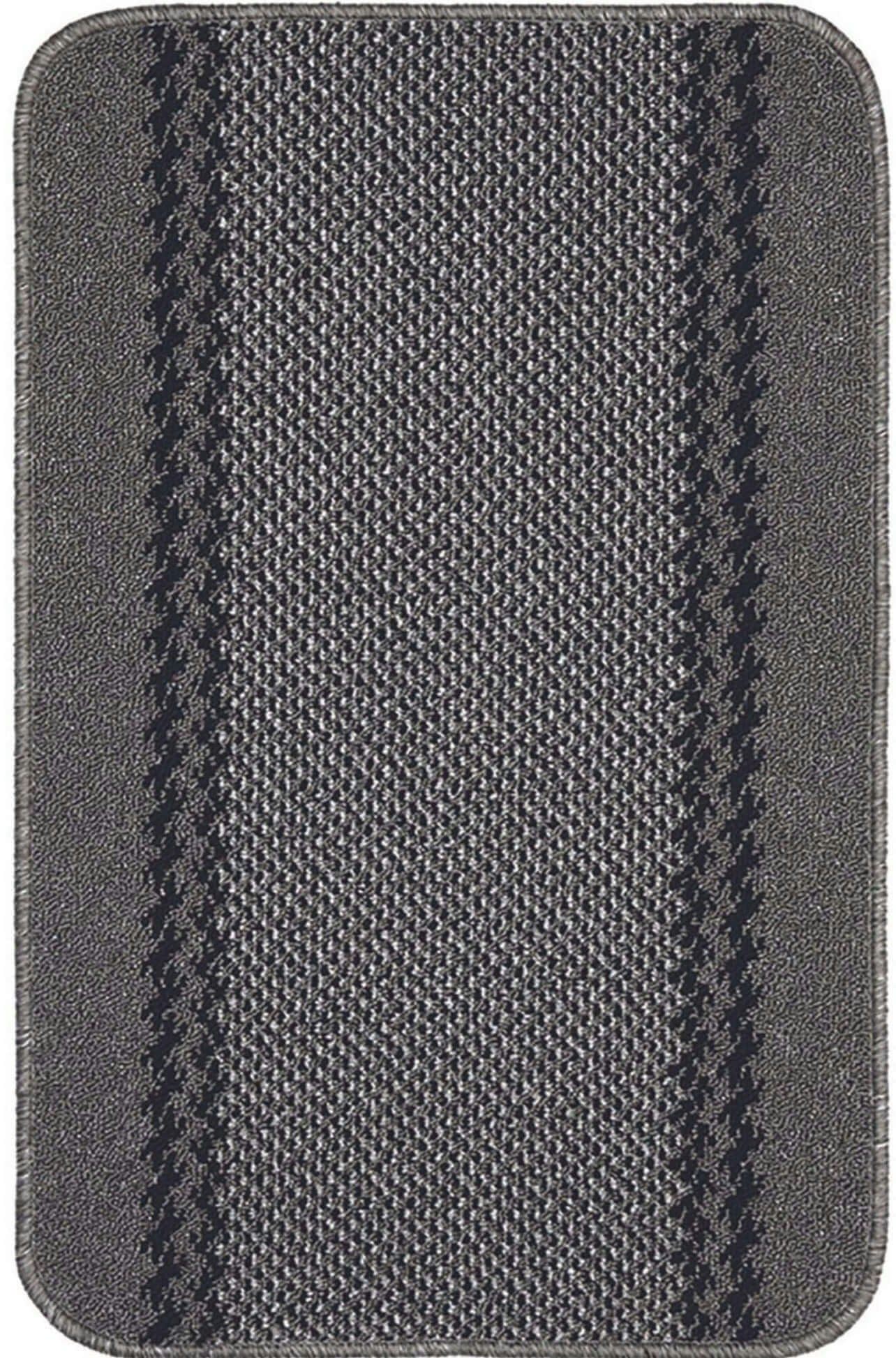 The Rugs Dark/Grey Washable Bordered Rug | 116D - Image 3