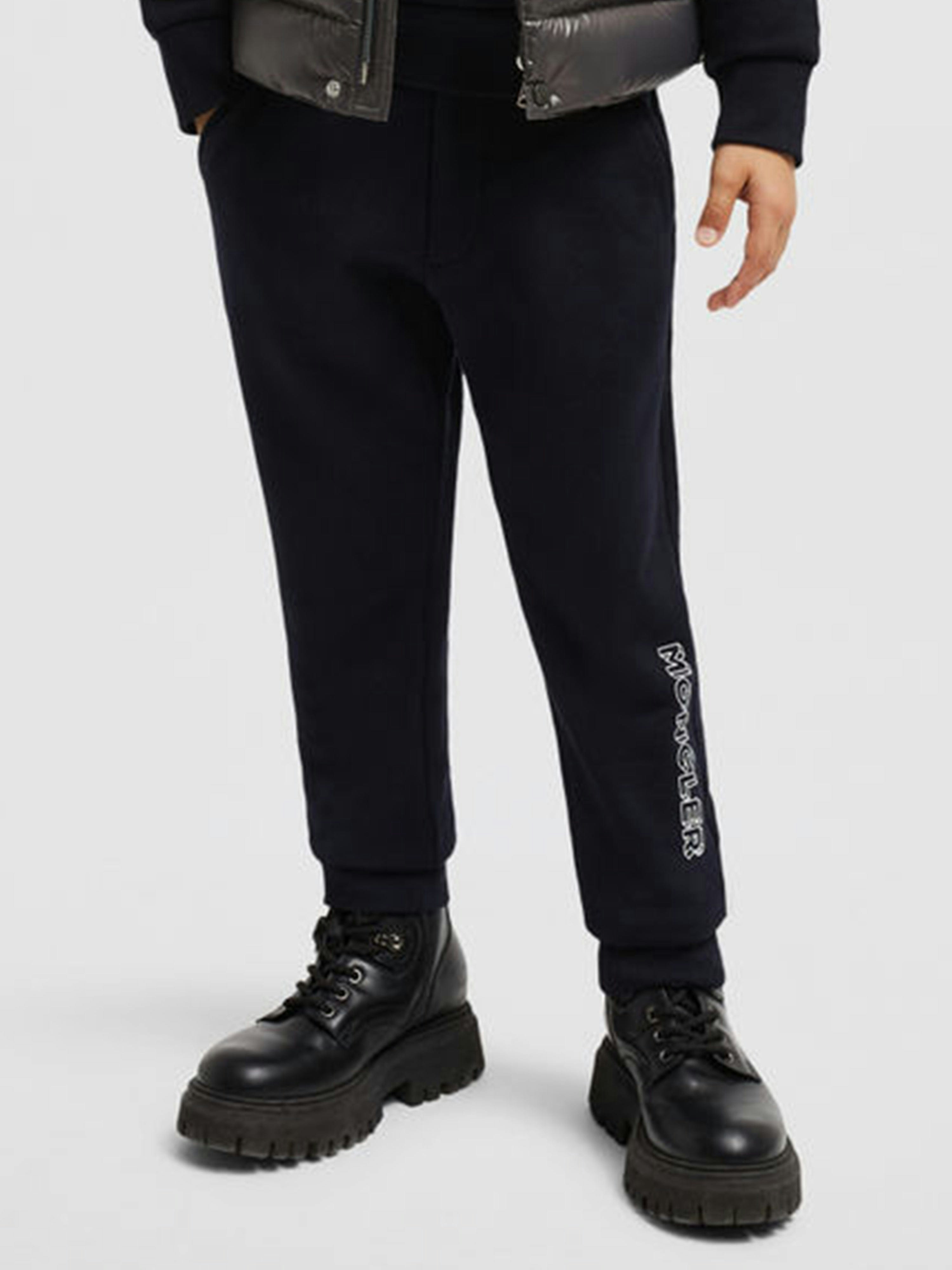 Moncler Enfant Boys Blue Logo Joggers In Navy - 14 Yrs