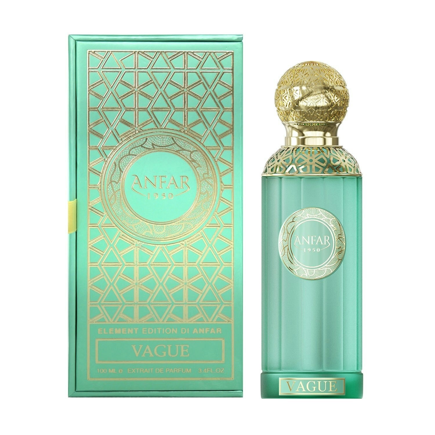 Anfar Unisex Green 1950 Vague 100Ml Extrait Parfum Elements Collection In - Image 3