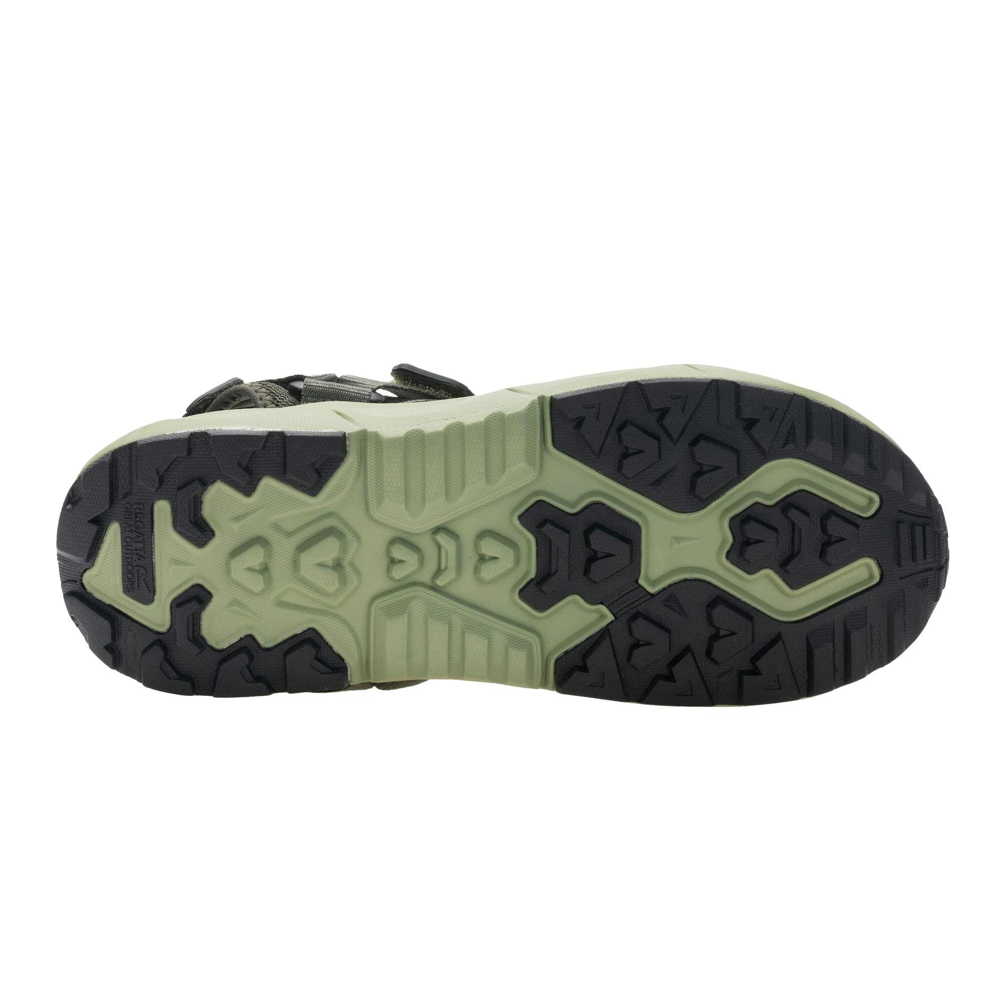 Regatta Men's Dark/Brown Lito Sandals - Khaki/Wood - 7 Uk - Khaki/Wood - 50% Synthetic Mesh/50% Polyester
