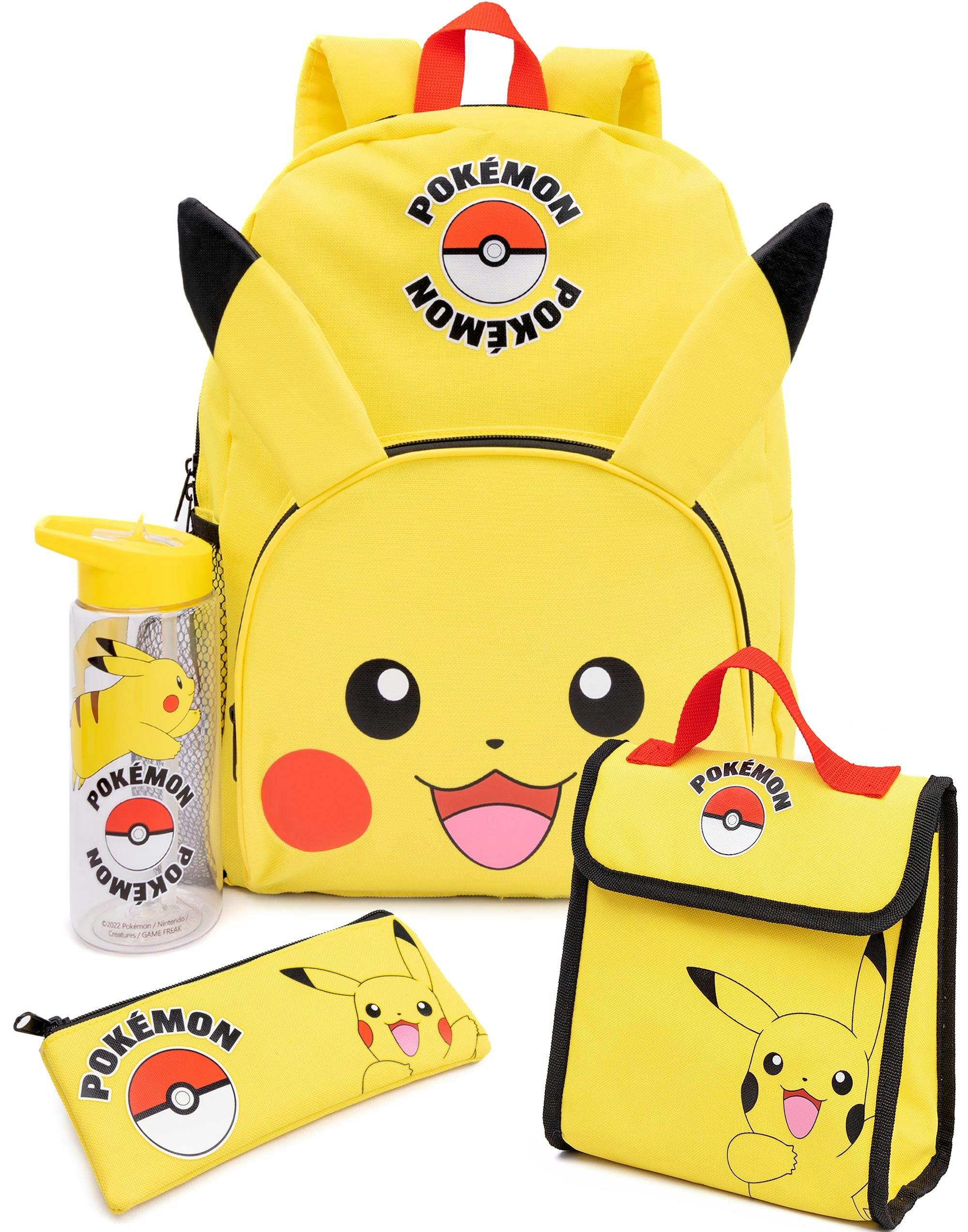 Vanilla Underground Boys Yellow Pokemon Pikachu 4 Piece Backpack Set - One Size