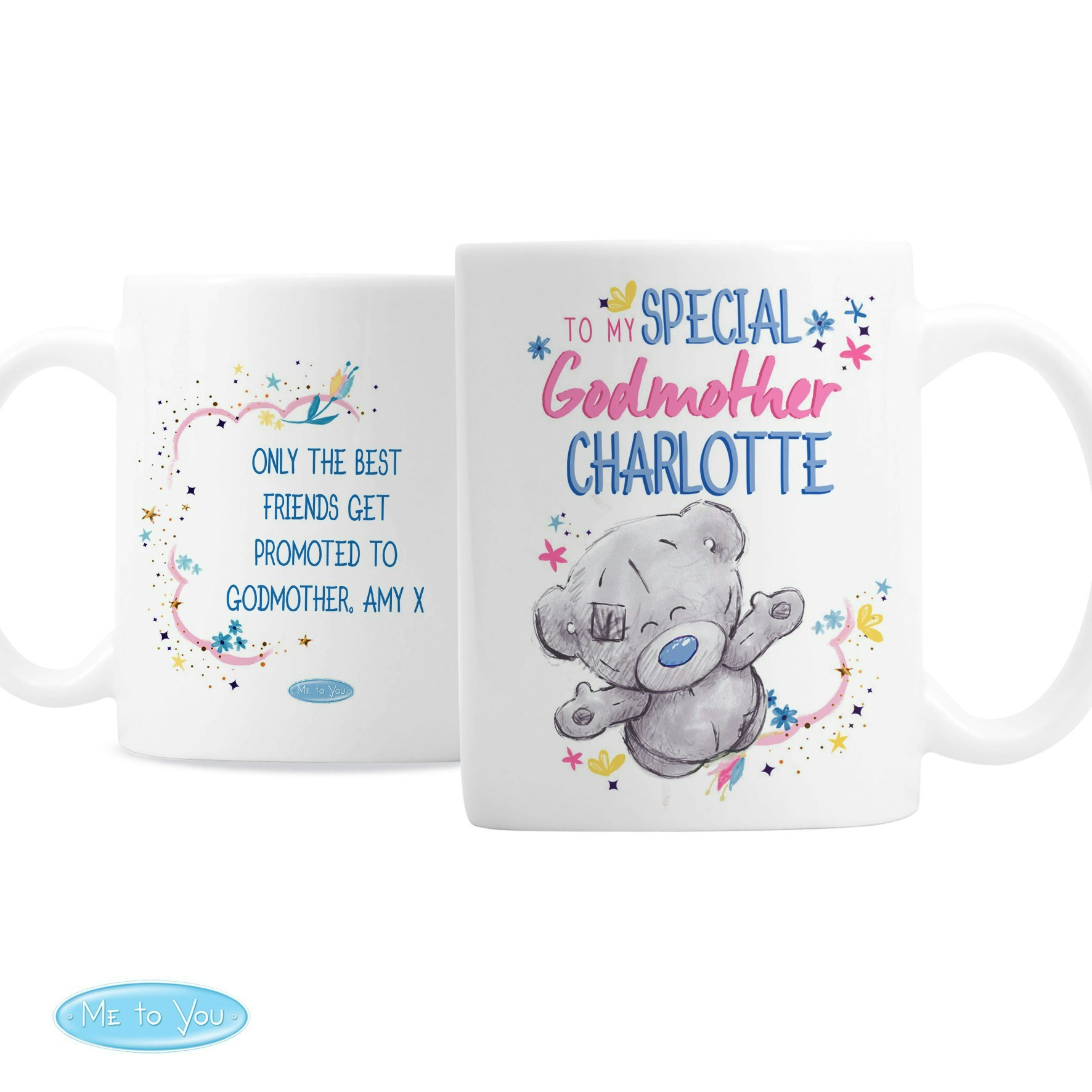 Rackhams Personalised Me To You Godmother Mug